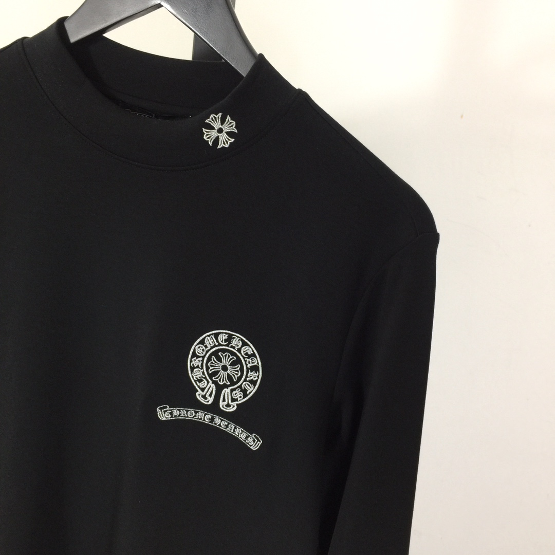 Chrome Hearts Logo Long-Sleeve Tee - DesignerGu