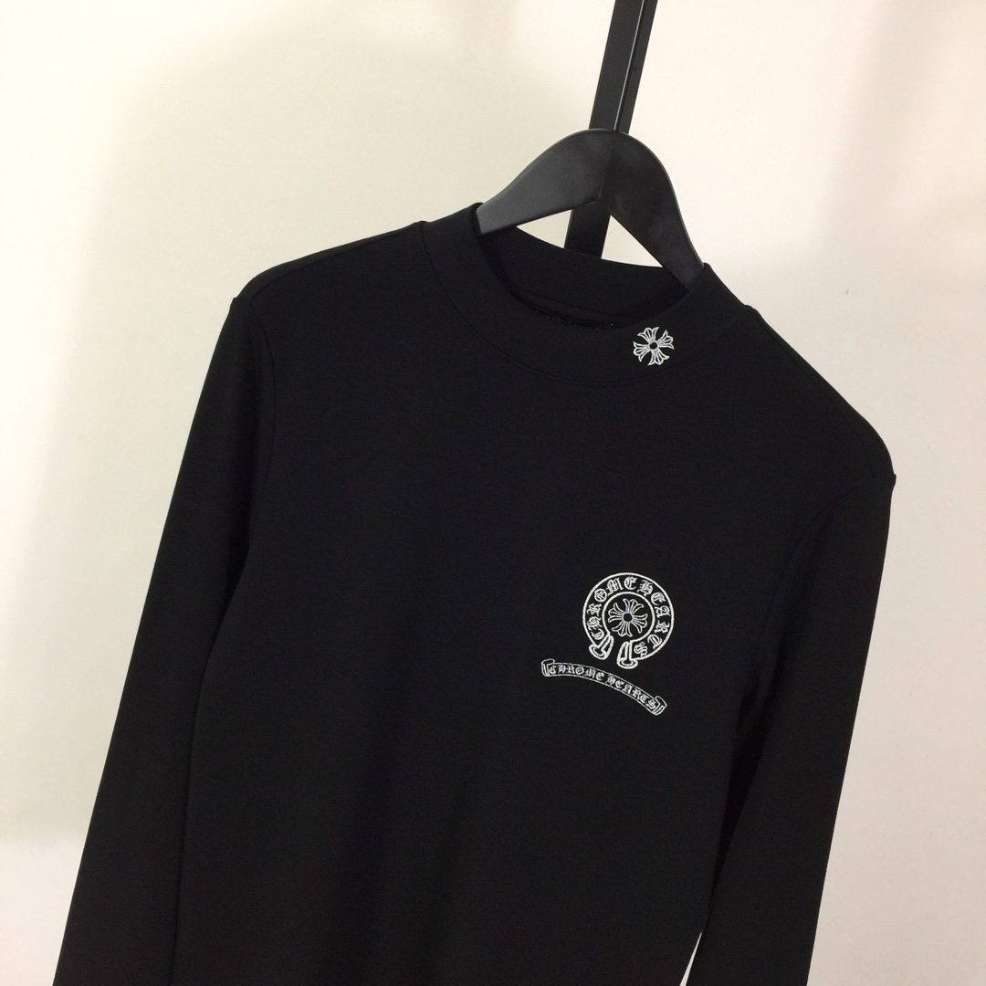 Chrome Hearts Logo Long-Sleeve Tee - DesignerGu