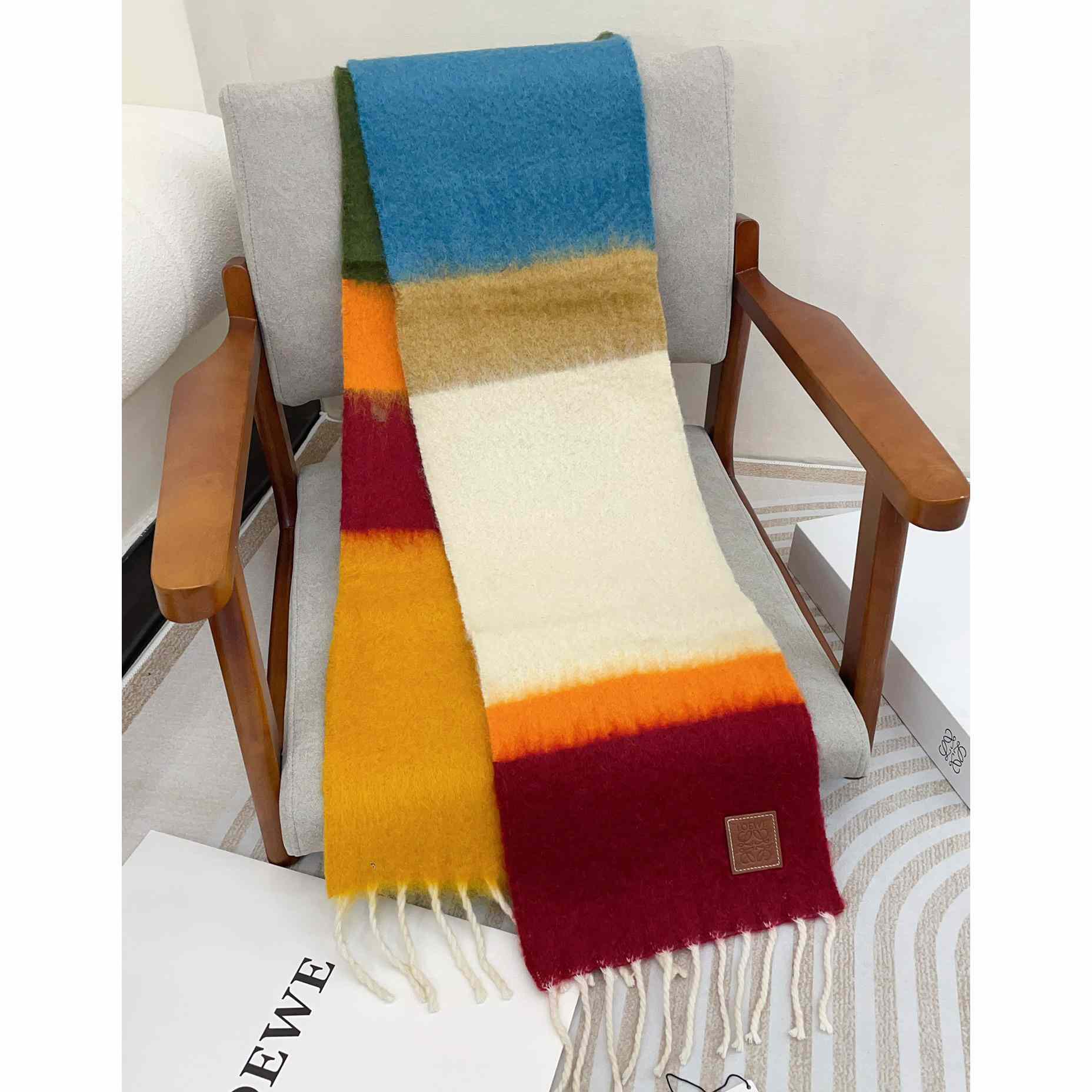 Loewe Scarf In Mohair And Wool - DesignerGu