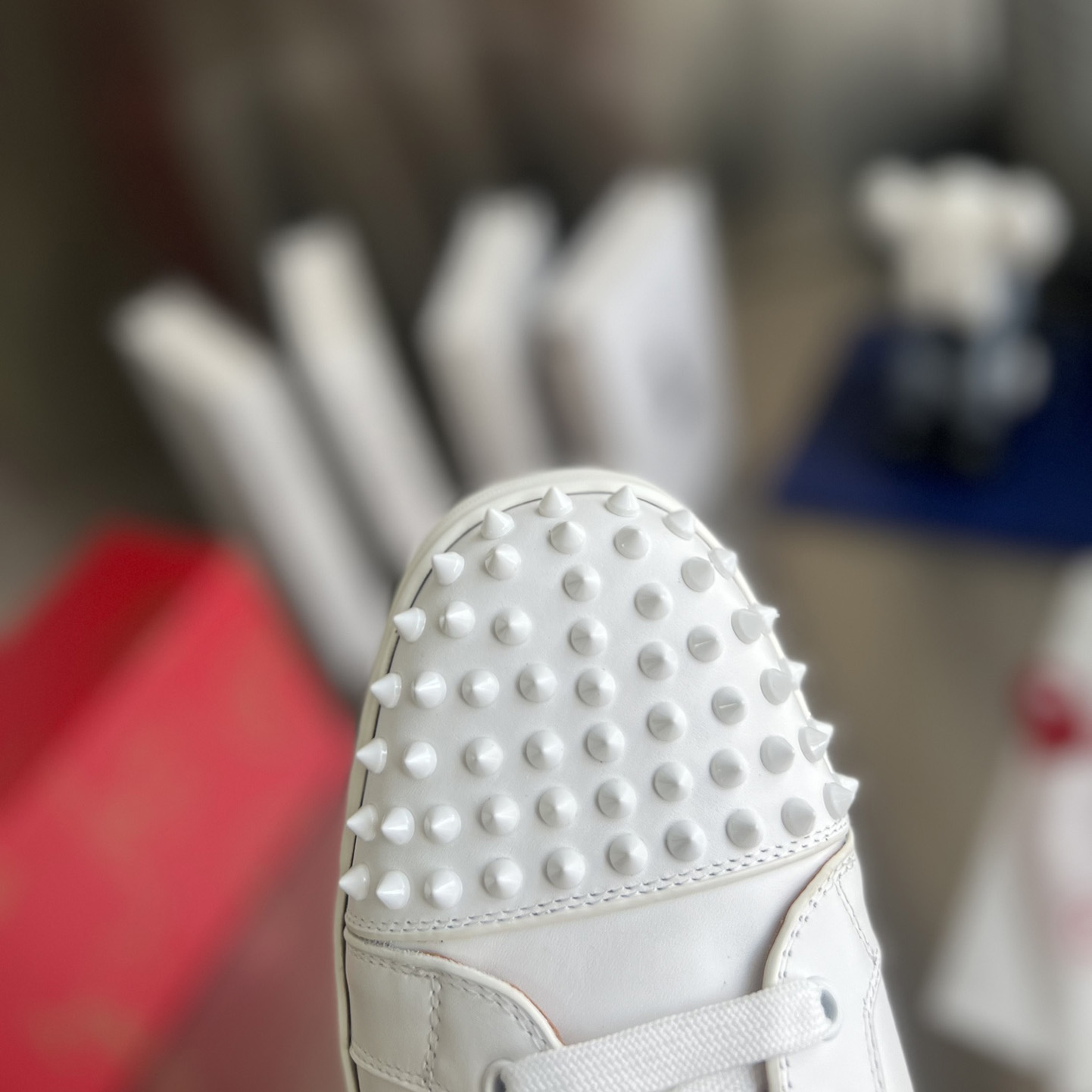 Christian Louboutin Louis Junior Spikes Sneakers - DesignerGu