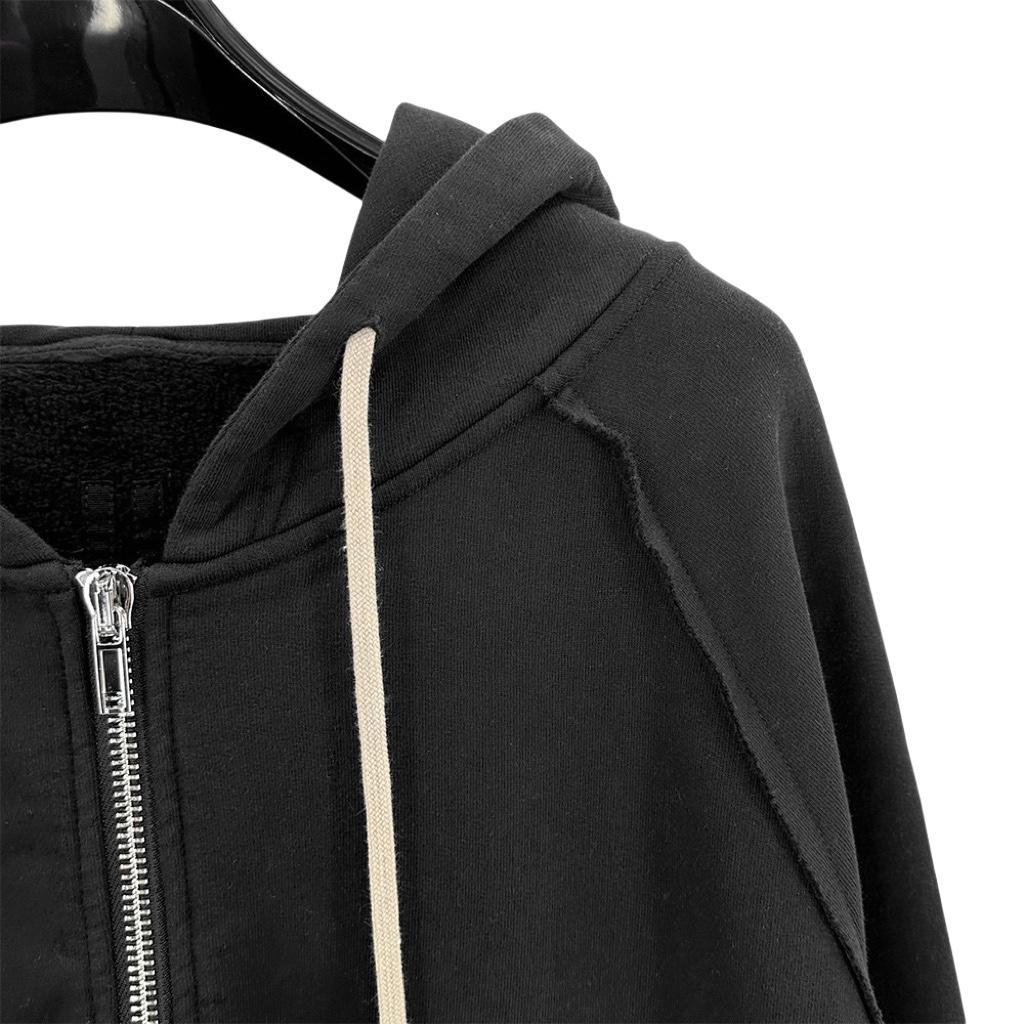 Rick Owens Cotton Zip-up Hoodie - DesignerGu