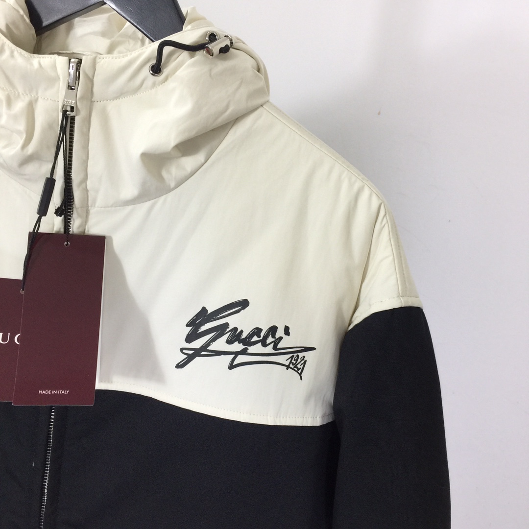 Gucci Technical Cotton Canvas Hooded Jacket - DesignerGu