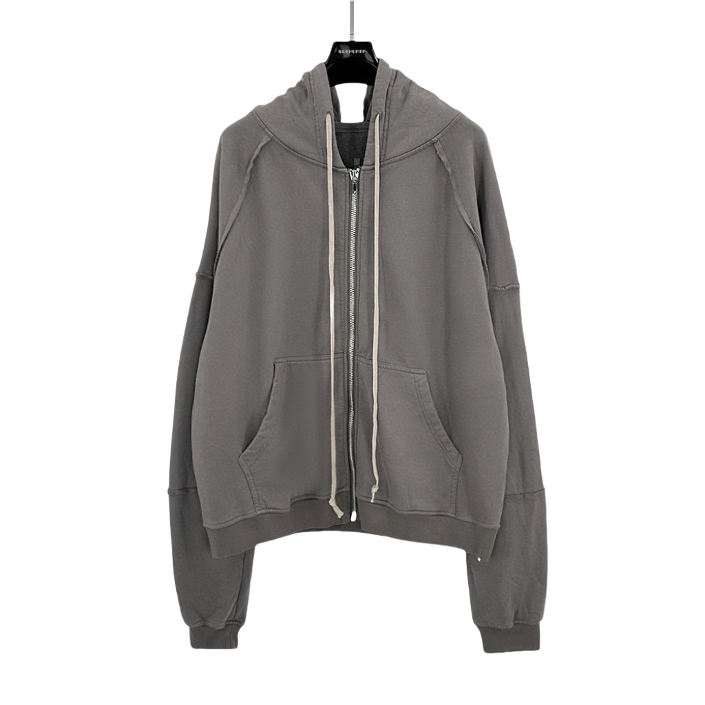 Rick Owens Cotton Zip-up Hoodie - DesignerGu