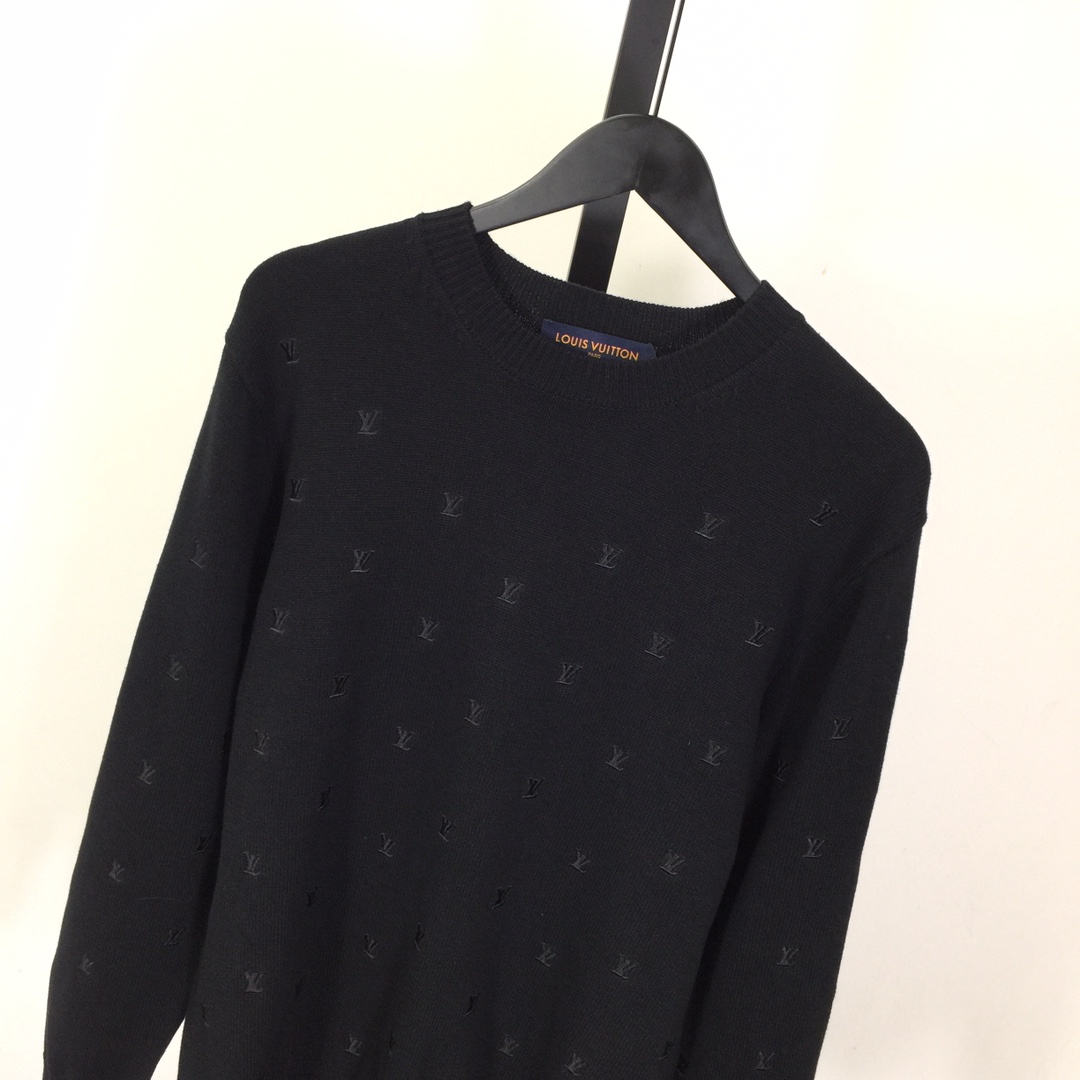 Louis Vuitton Embroidered Signature Merino Crewneck    1AFIXC - DesignerGu