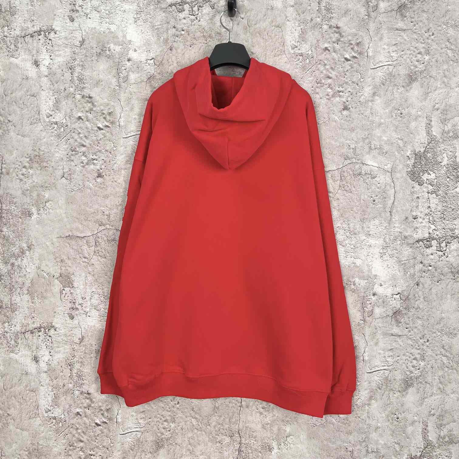 Balenciaga Wide Fit Hoodie 'Red/Orange/Whte' - DesignerGu