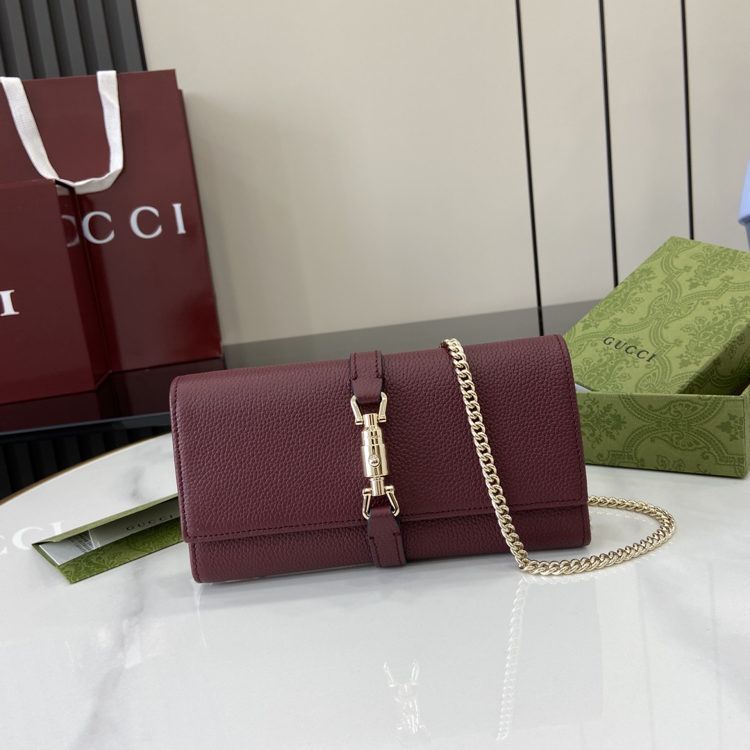 Gucci Jackie 1961 Chain Wallet - DesignerGu