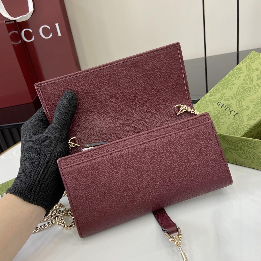 Gucci Jackie 1961 Chain Wallet - DesignerGu