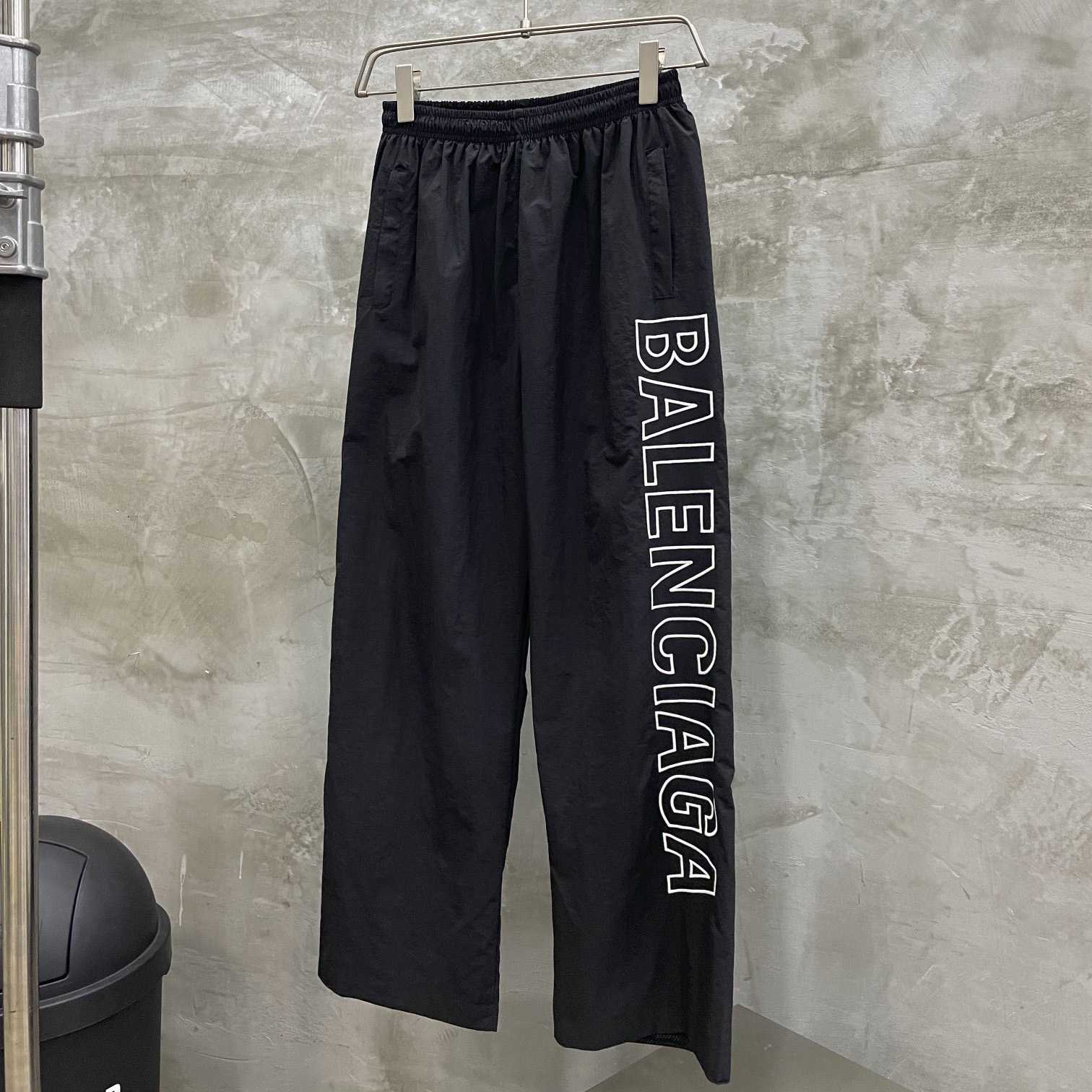 Balenciaga Outline Baggy Pants In Black - DesignerGu