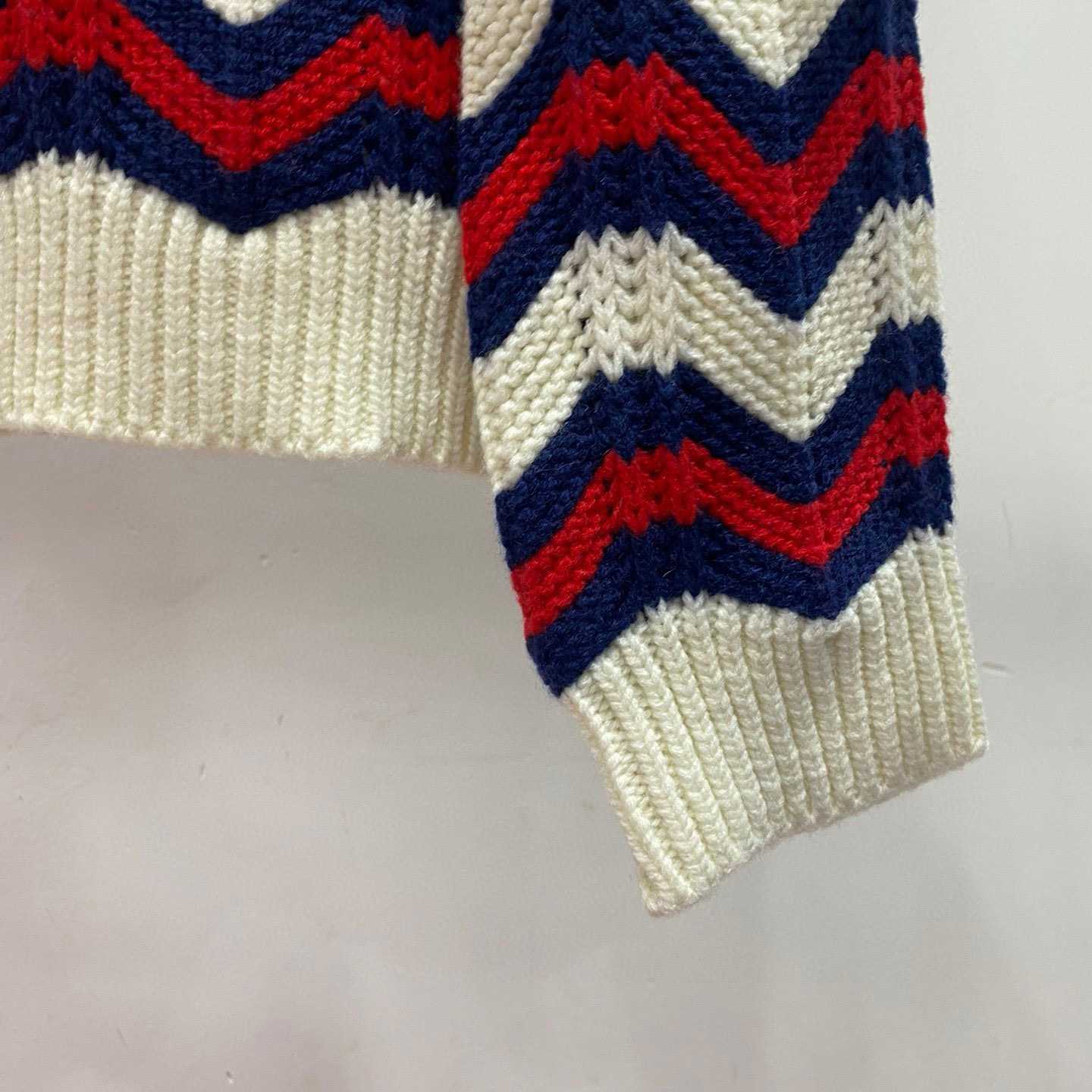 Gucci Chevron Knit Jumper - DesignerGu