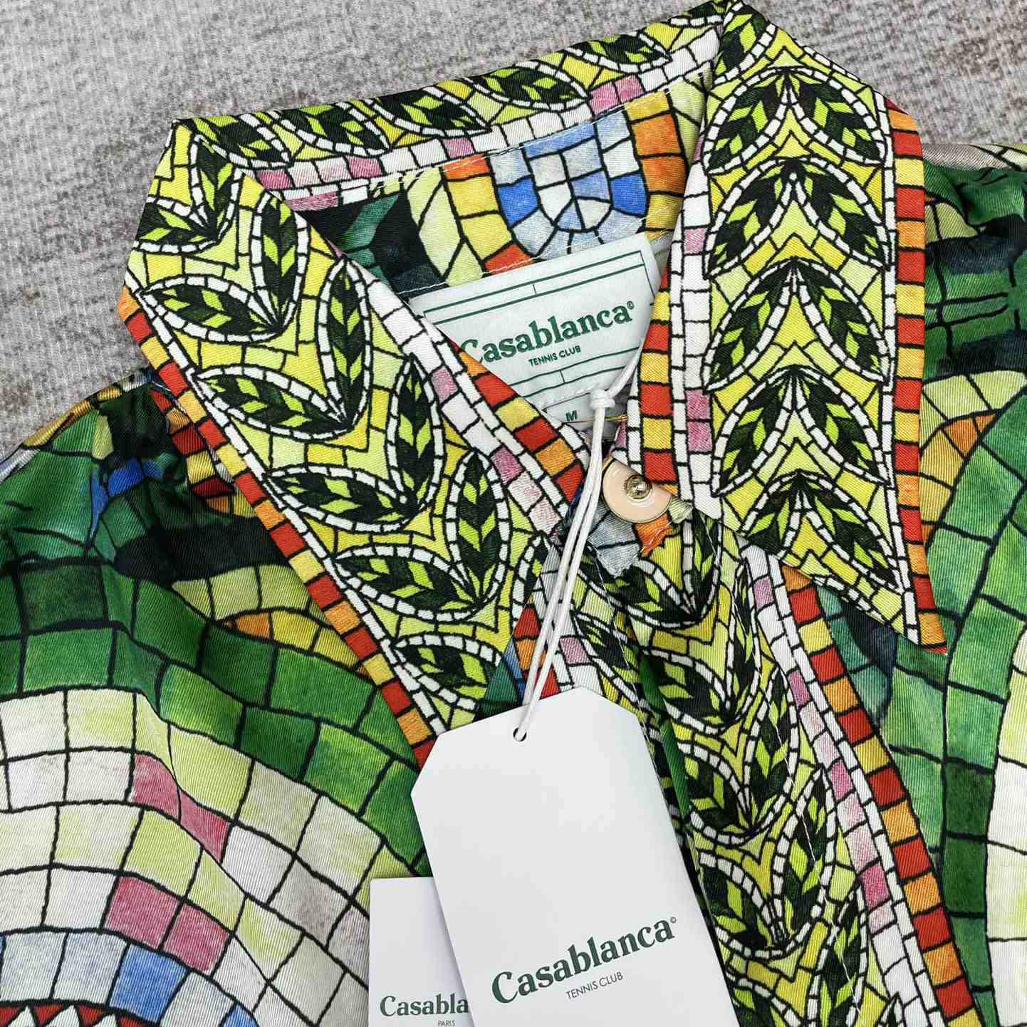 Casablanca Mosaic De Damas Silk Shirt     CA3497 - DesignerGu