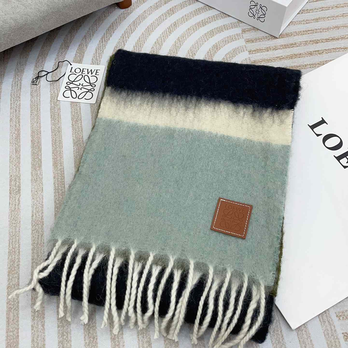 Loewe Scarf In Mohair And Wool - DesignerGu