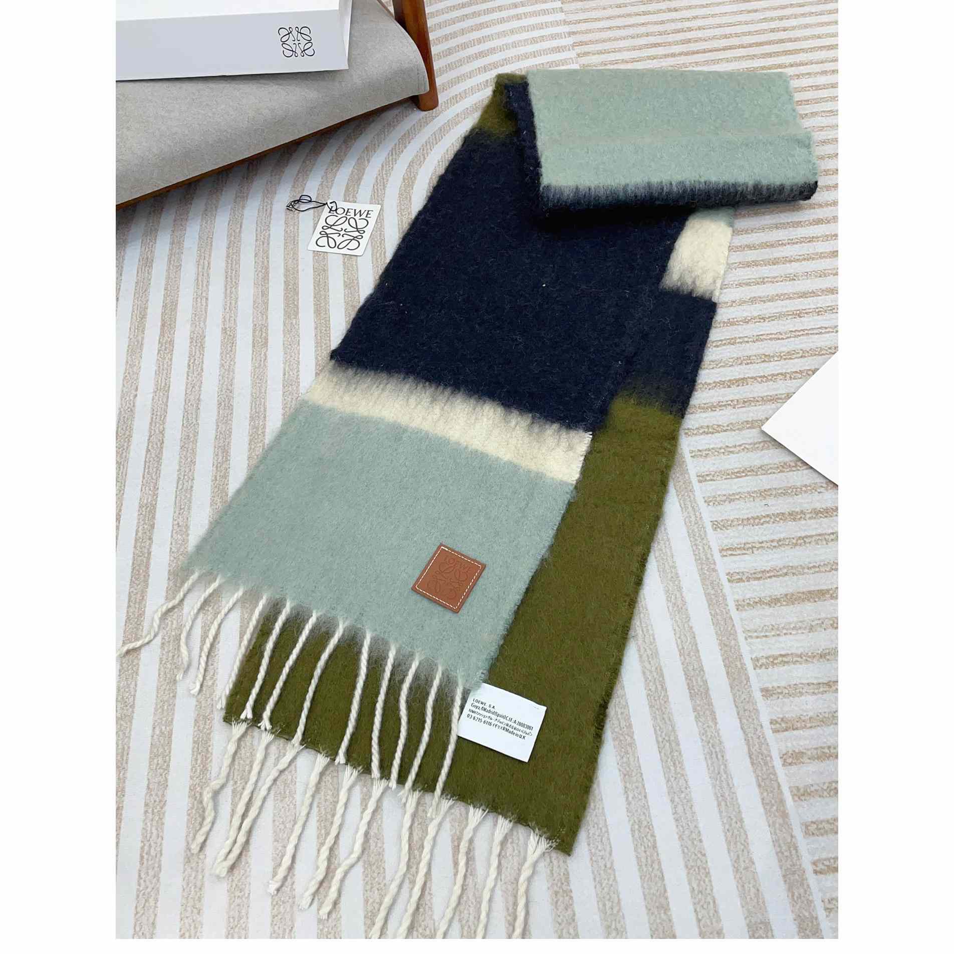 Loewe Scarf In Mohair And Wool - DesignerGu