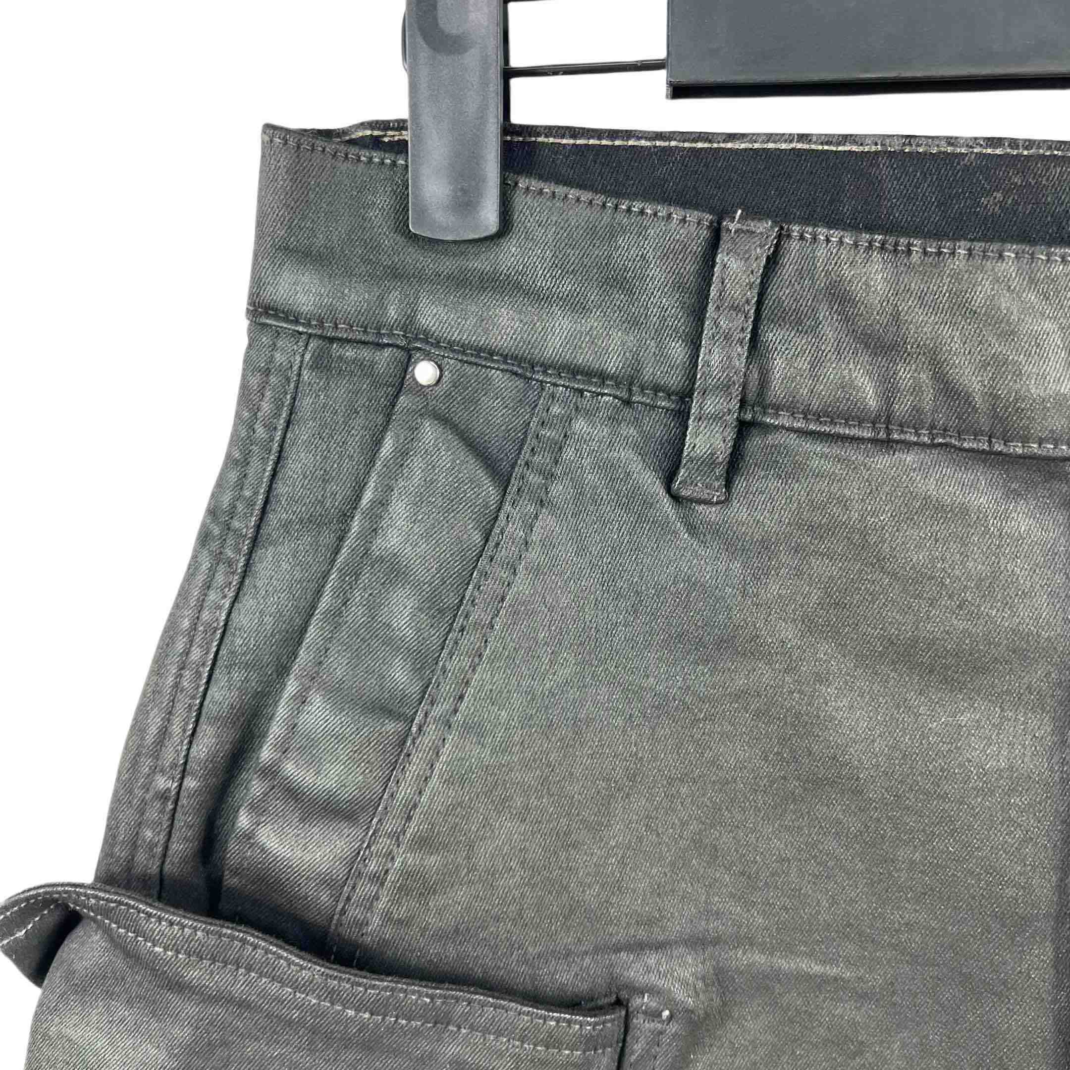 Rick Owens 'stefan' Denim Cargo Shorts - DesignerGu