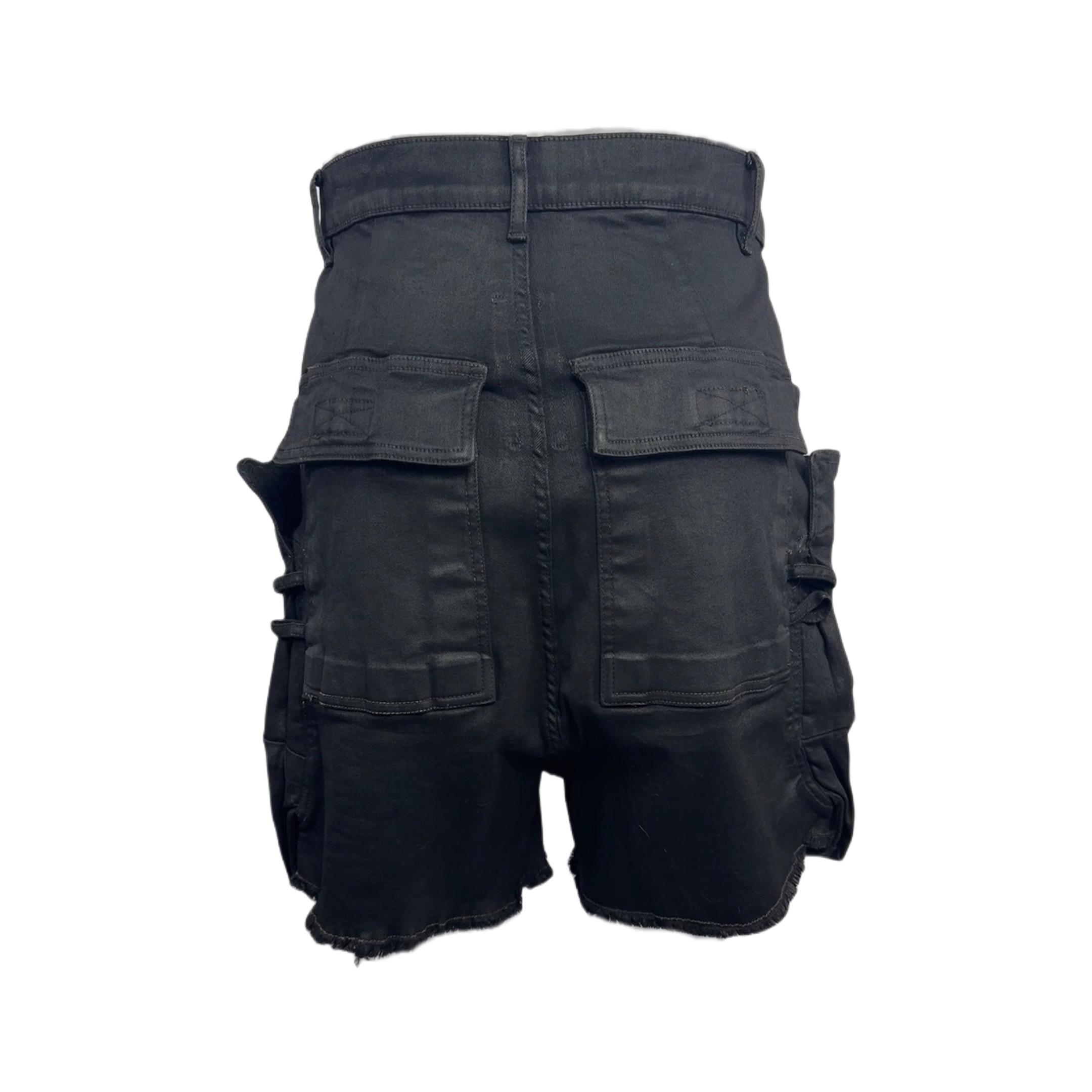 Rick Owens 'stefan' Denim Cargo Shorts - DesignerGu