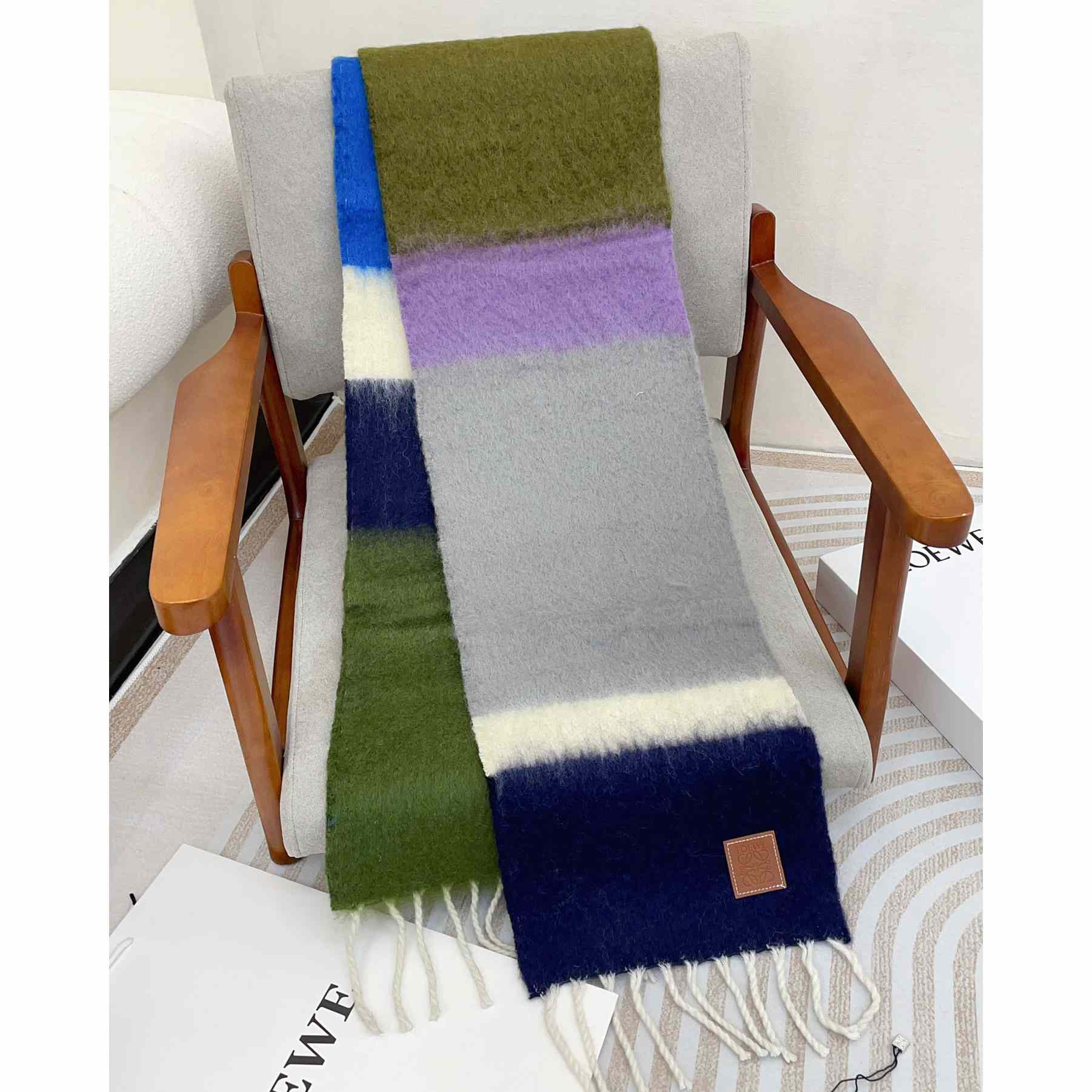 Loewe Scarf In Mohair And Wool - DesignerGu