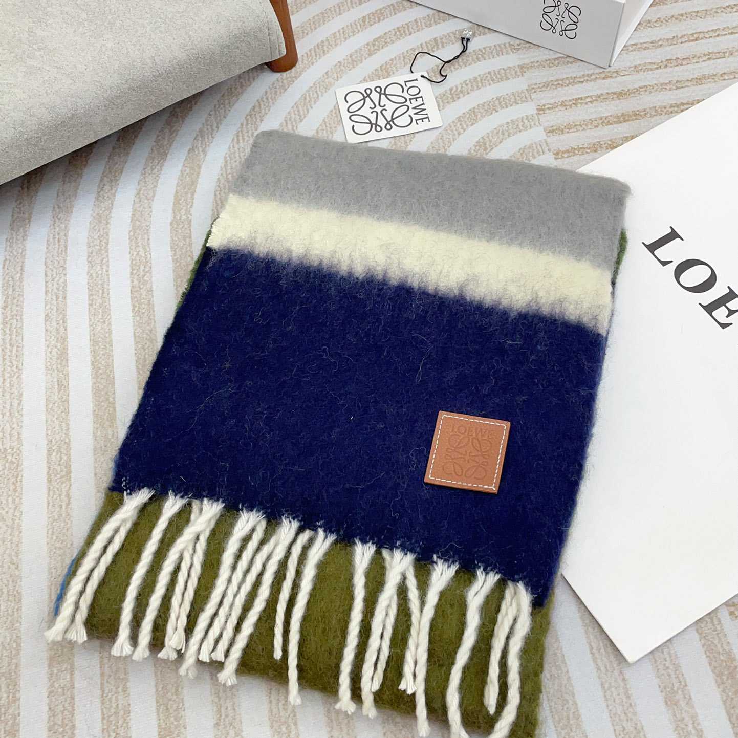 Loewe Scarf In Mohair And Wool - DesignerGu