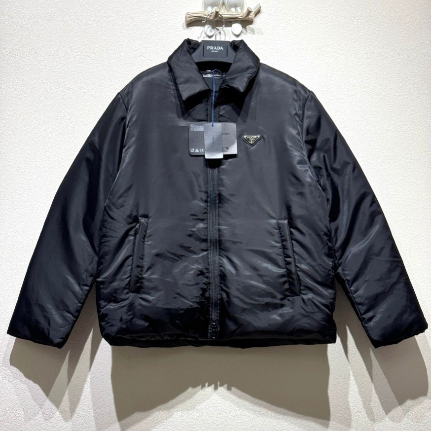 Prada Cropped Re-Nylon Down Jacket - DesignerGu