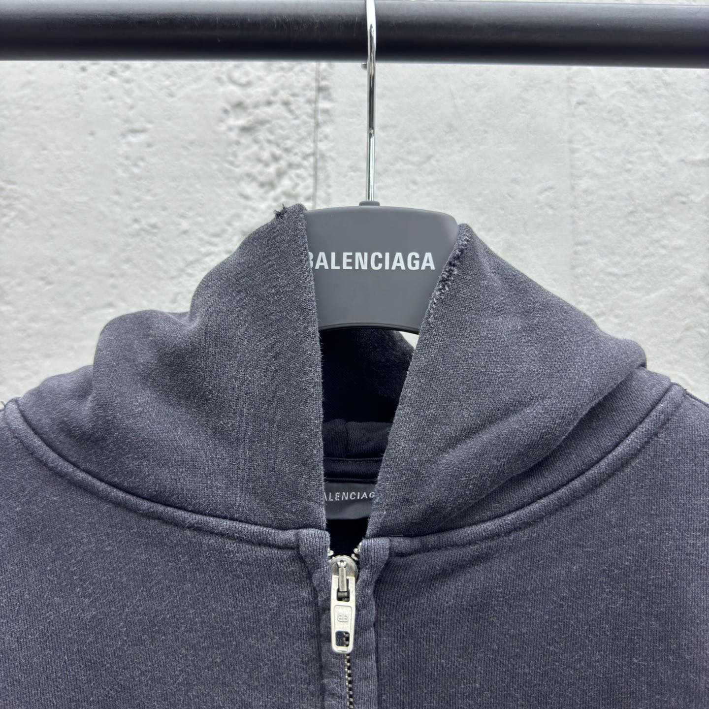 Balenciaga Burning Unity Zip-Up Hoodie Medium Fit  - DesignerGu