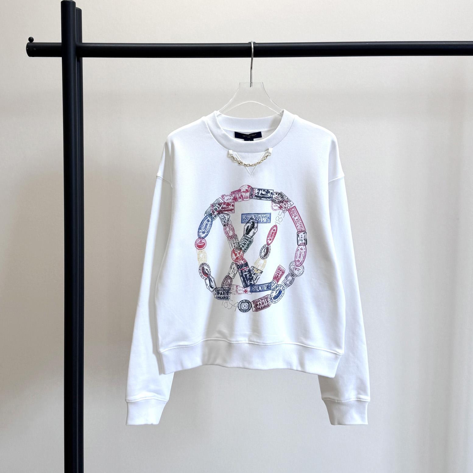 Louis Vuitton Travel Stamp LV Circle Sweater   1AGDIE - DesignerGu