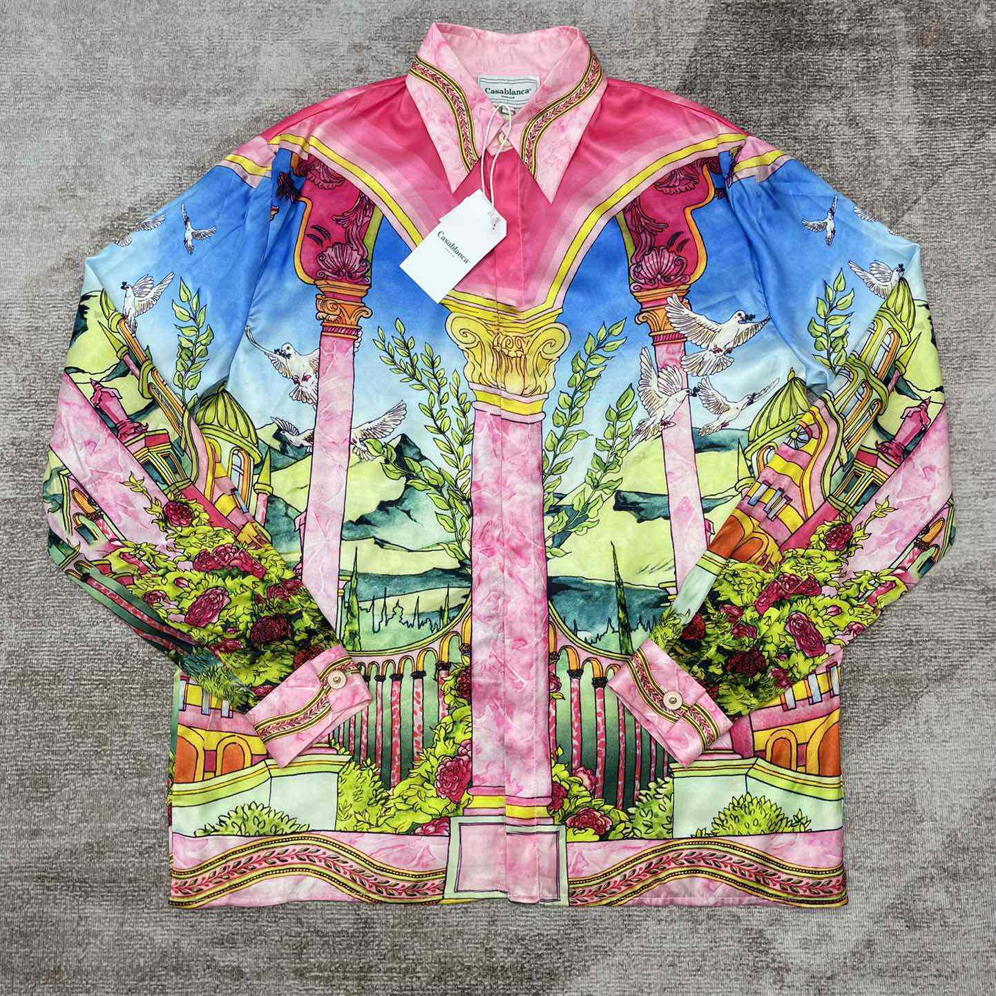 Casablanca - Le Jardin Ideal-print shirt      CA3496 - DesignerGu