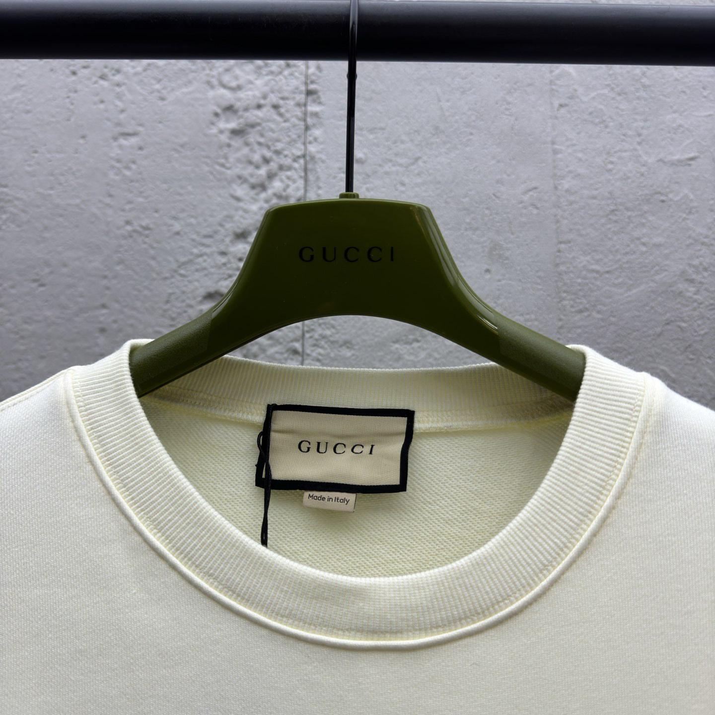 Gucci Cotton Jersey Sweatshirt With Embroidery - DesignerGu