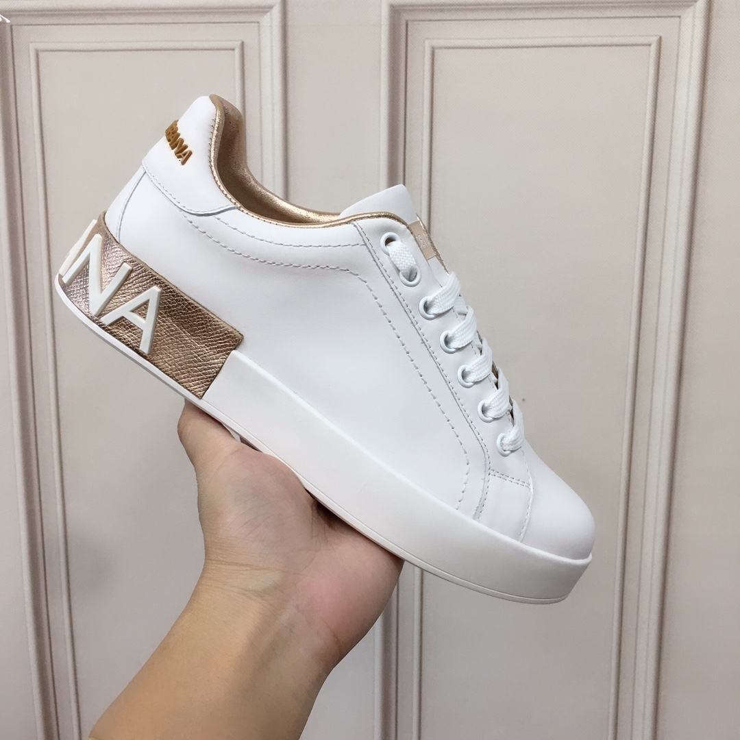 Dolce & Gabbana Calfskin Portofino Sneakers - DesignerGu