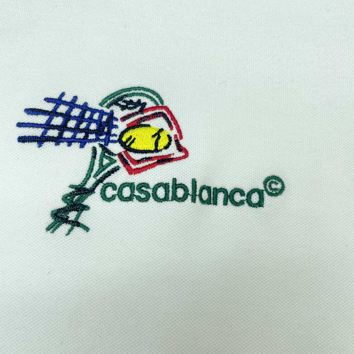 Casablanca Croquis De Tennis Piqué Polo Shirt   c884 - DesignerGu