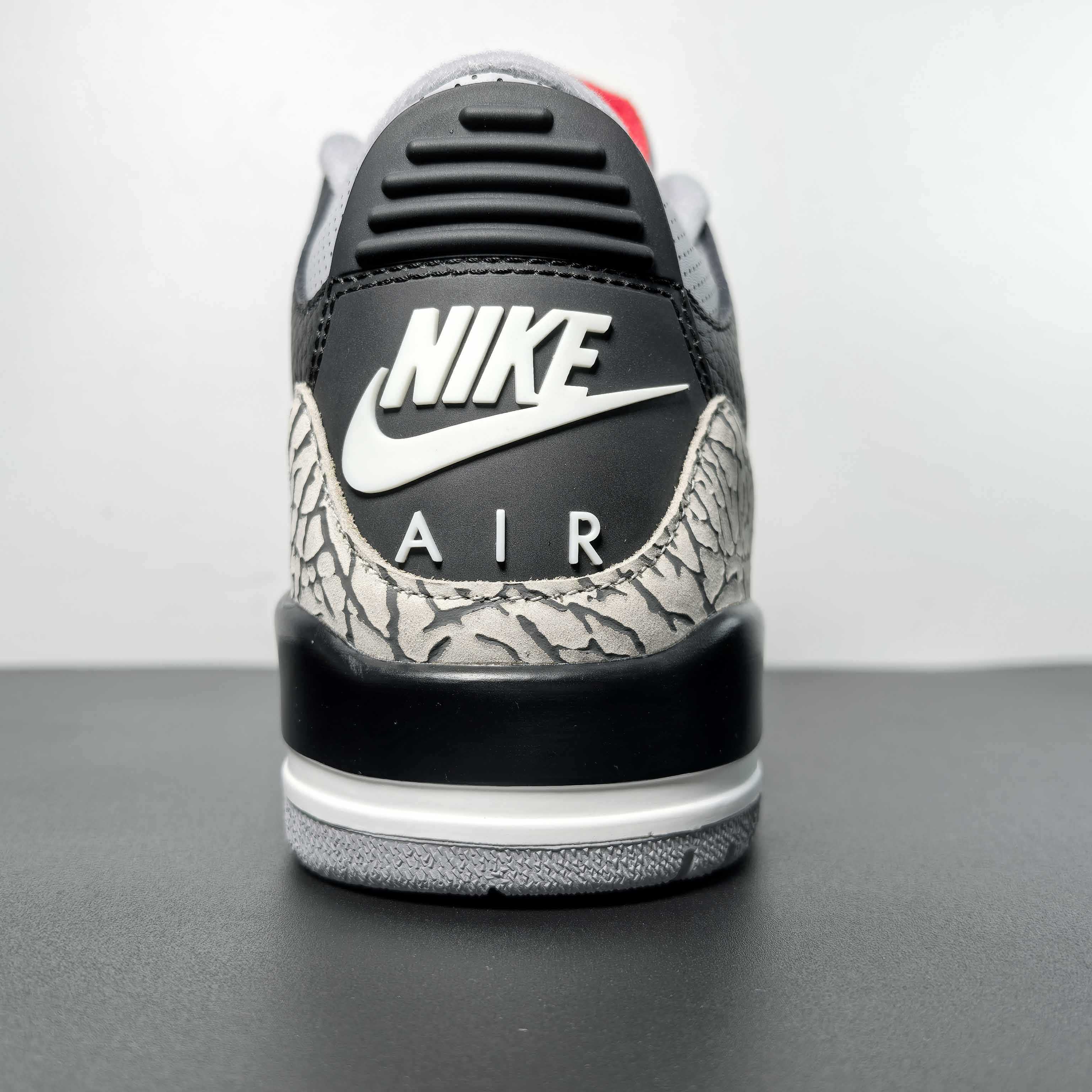 Air Jordan 3 OG “Black Cement Basketball Shoes     854262-001  - DesignerGu