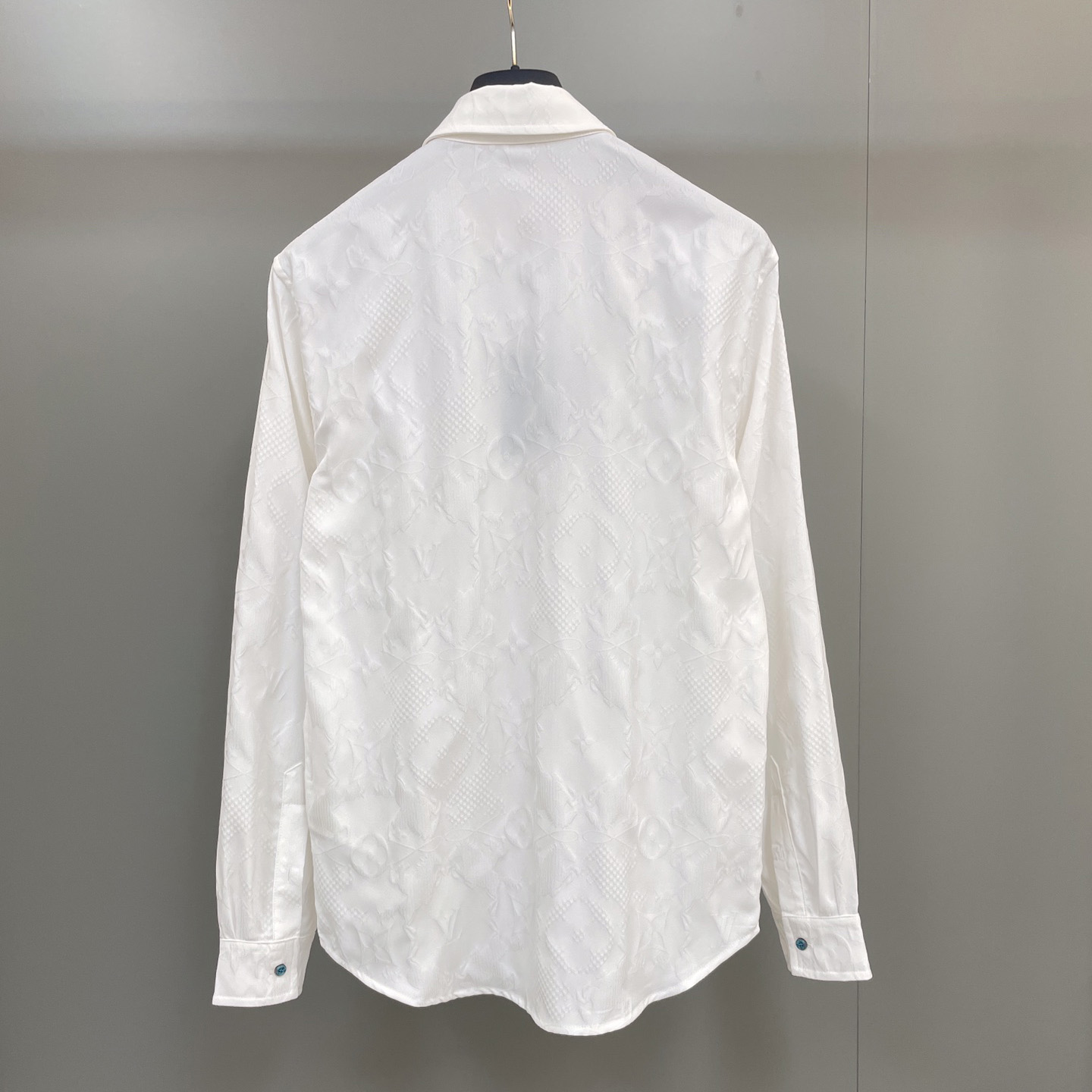 Louis Vuitton Long-Sleeved Jacquard Silk Shirt - DesignerGu