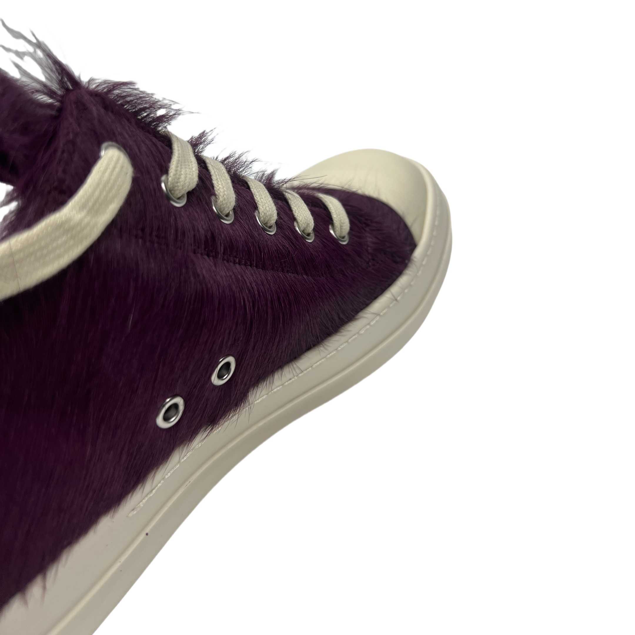 Rick Owens Luxor Low 'Amethyst Pony' Sneakers - DesignerGu