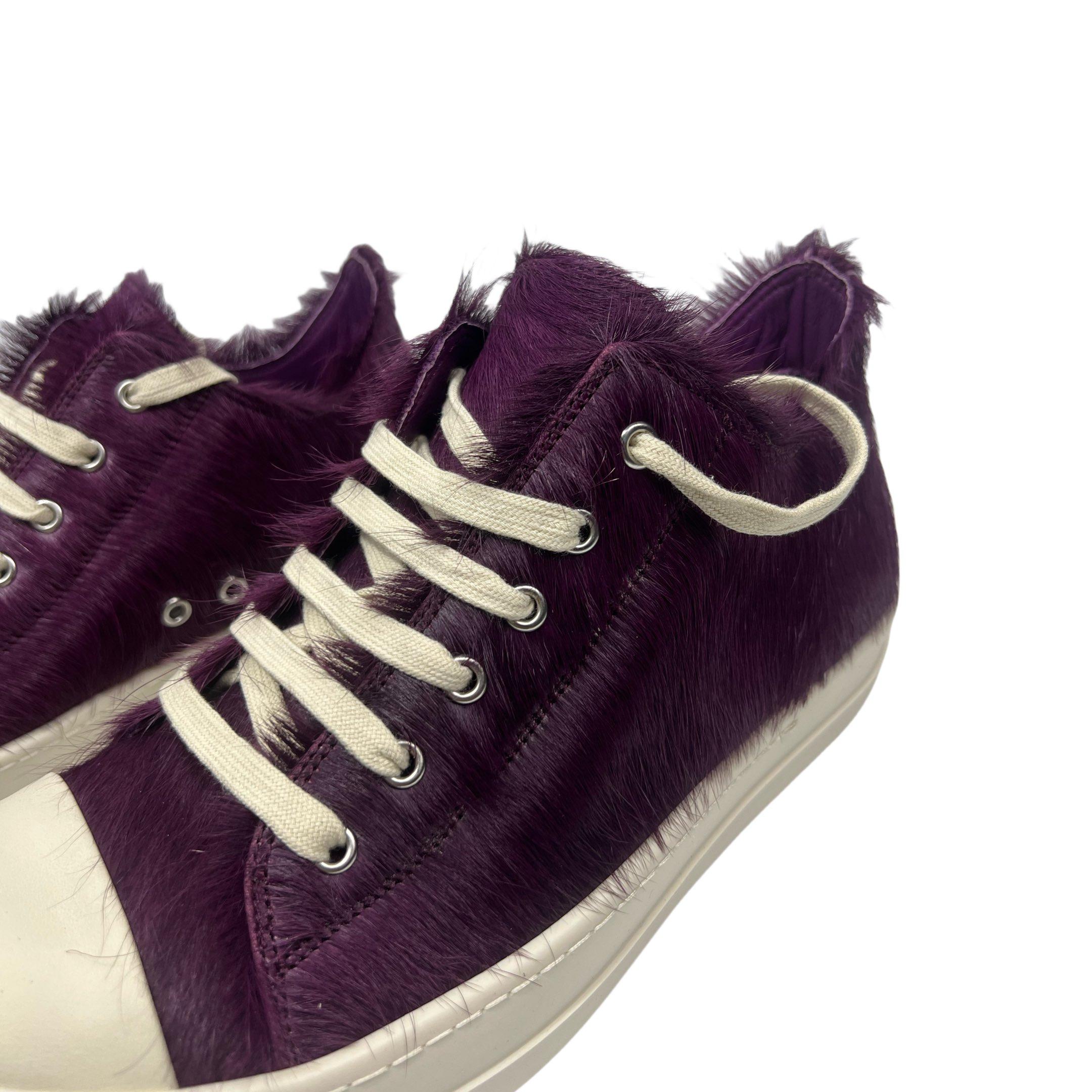 Rick Owens Luxor Low 'Amethyst Pony' Sneakers - DesignerGu