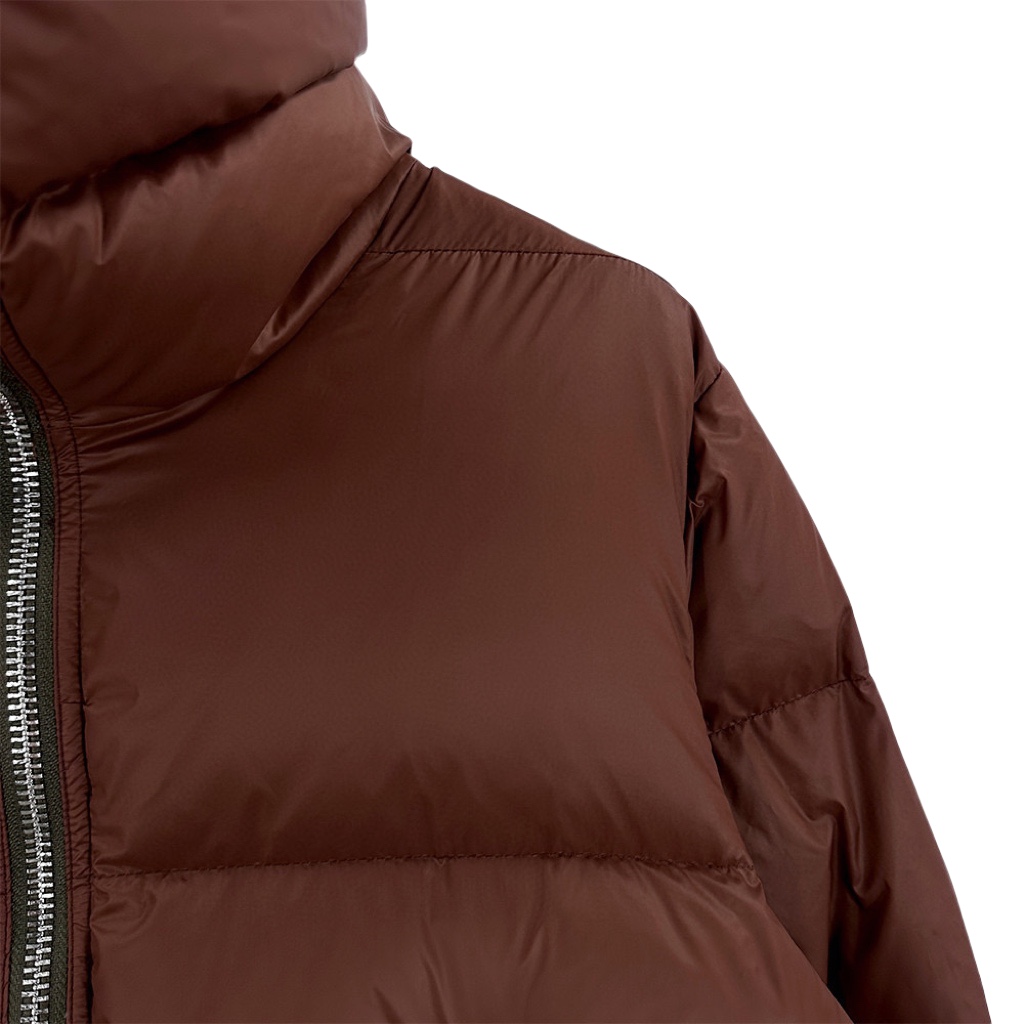 Rick Owens Brown Porterville Turtle Down Jacket - DesignerGu