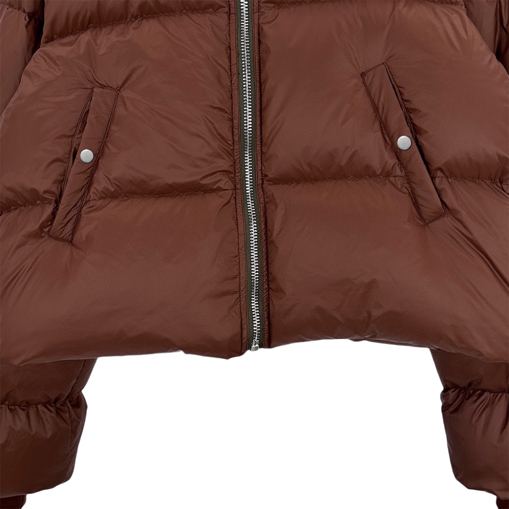 Rick Owens Brown Porterville Turtle Down Jacket - DesignerGu