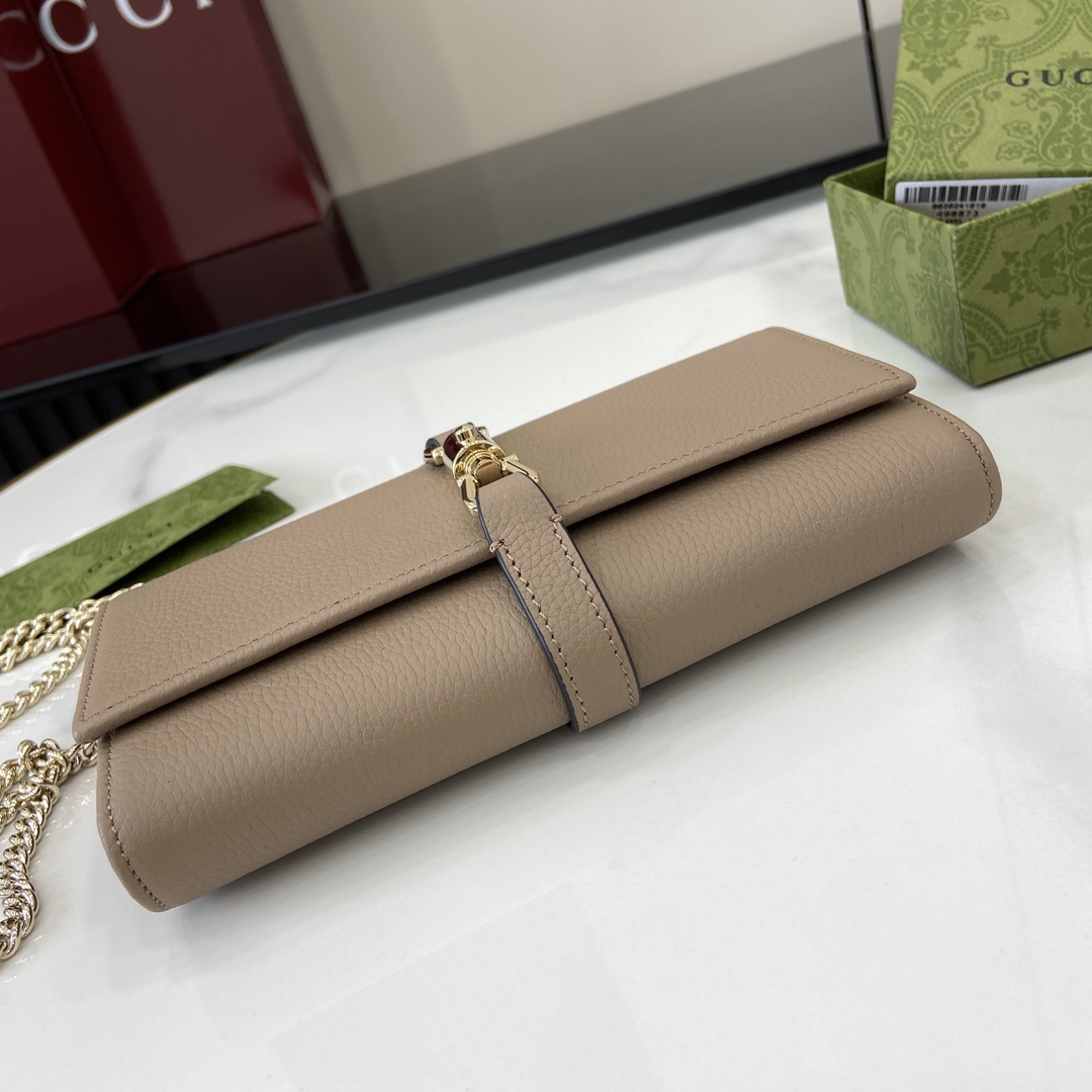 Gucci Jackie 1961 Chain Wallet - DesignerGu