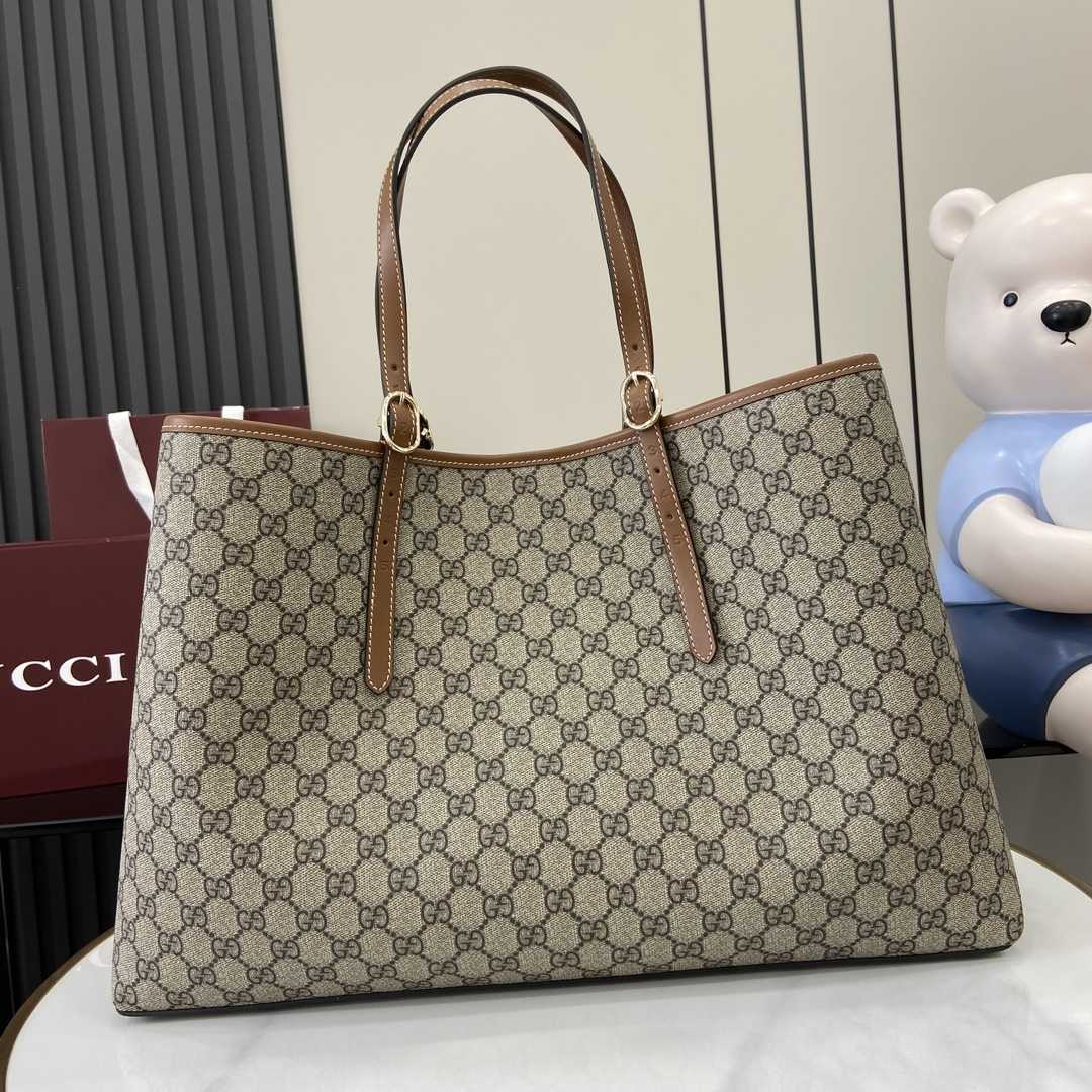 Gucci GG Emblem Large Tote Bag - DesignerGu