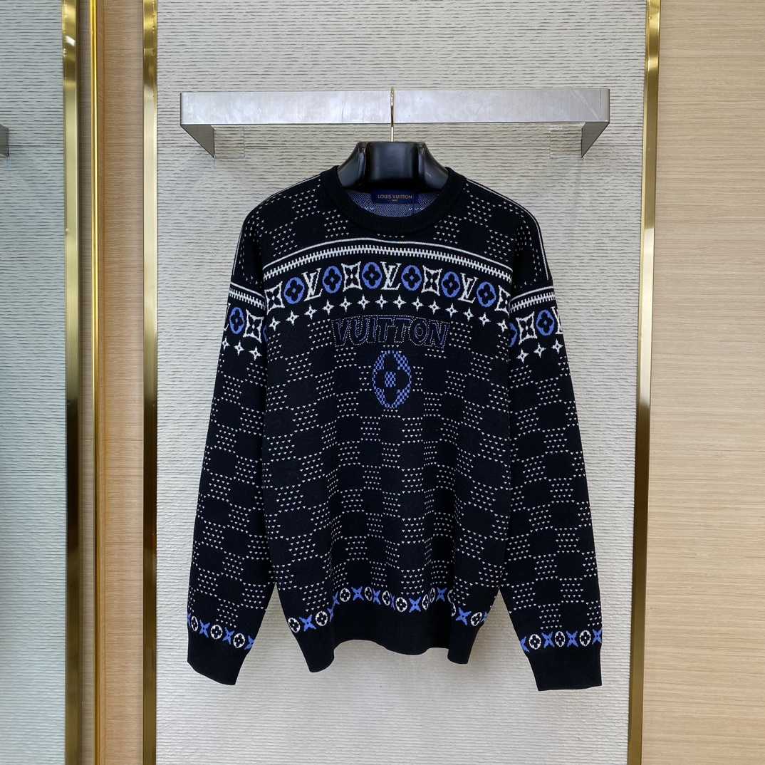 Louis Vuitton Jacquard Wool Pullover   1AGJU8 - DesignerGu