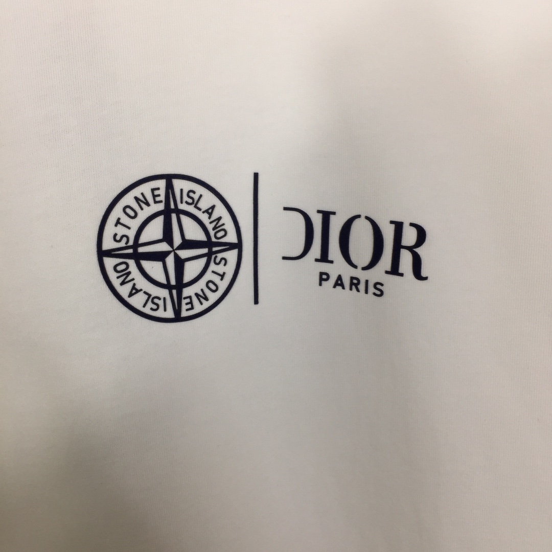 Dior And Stone Island T-Shirt - DesignerGu