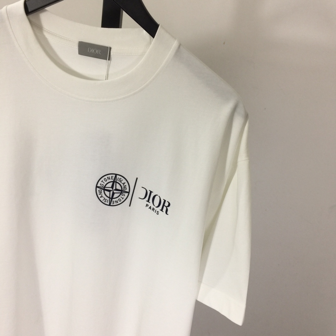 Dior And Stone Island T-Shirt - DesignerGu