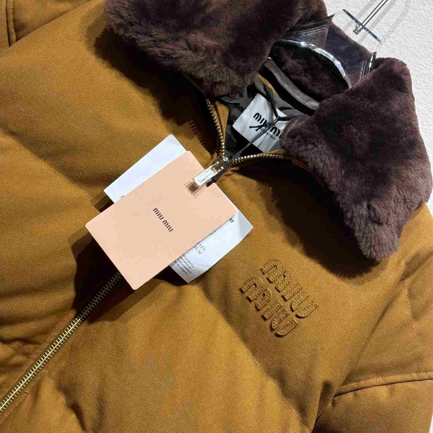 Miu Miu Gabardine Down Jacket - DesignerGu