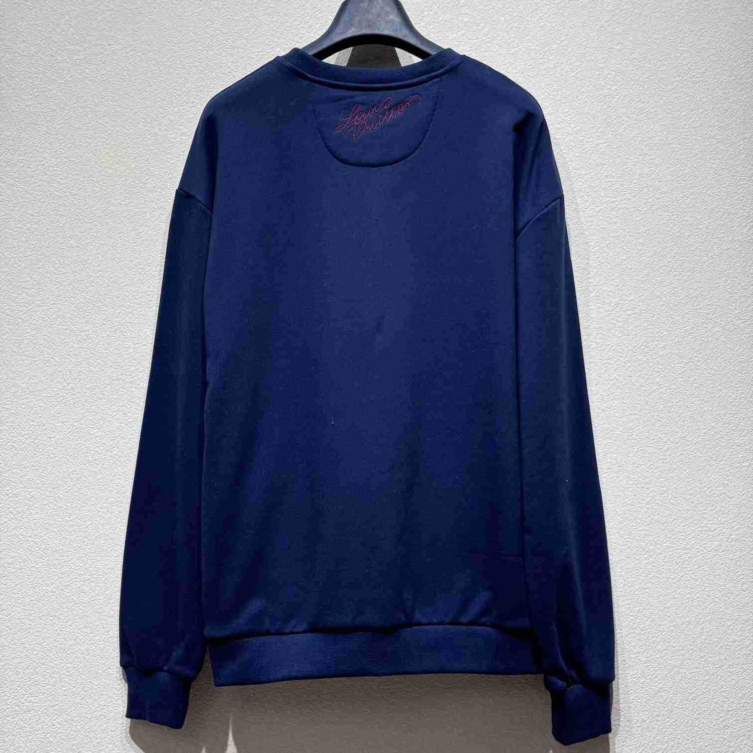 Louis Vuitton Embroidered Cotton Crewneck   1AGJXV - DesignerGu