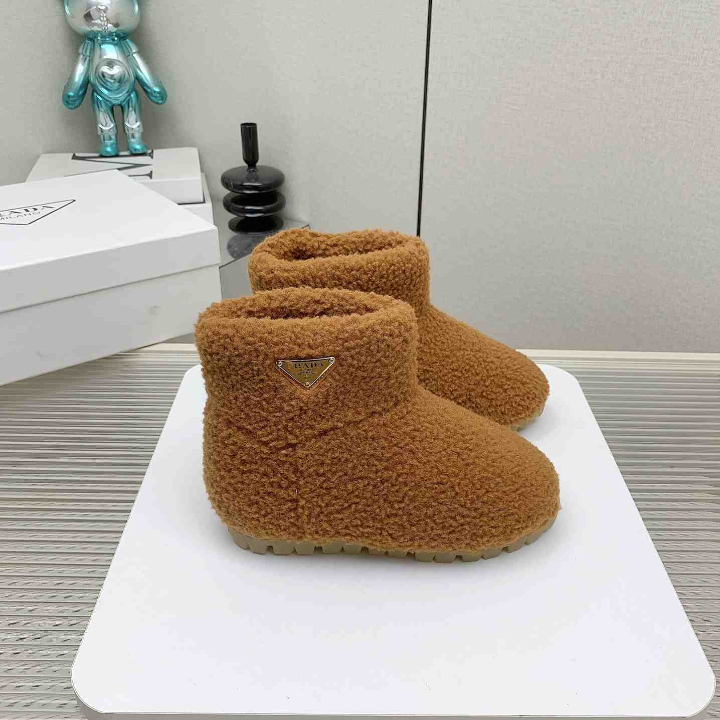 Prada Shearling Booties - DesignerGu