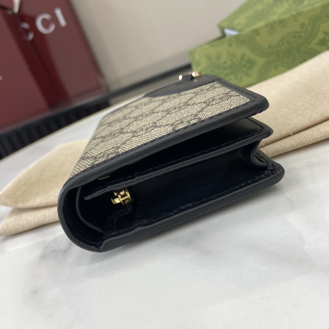 Gucci GG Emblem Mini Wallet - DesignerGu