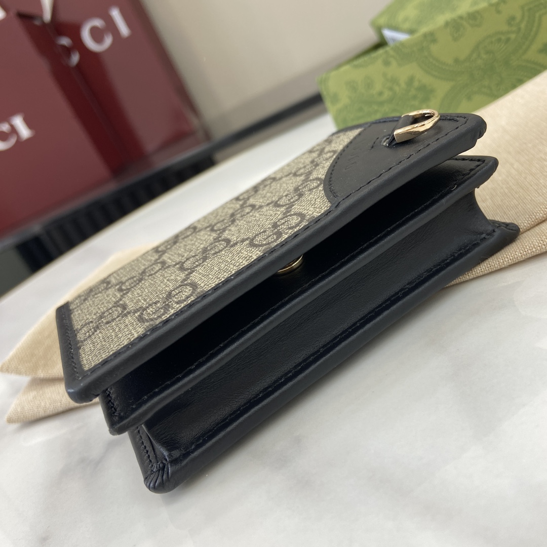 Gucci GG Emblem Mini Wallet - DesignerGu