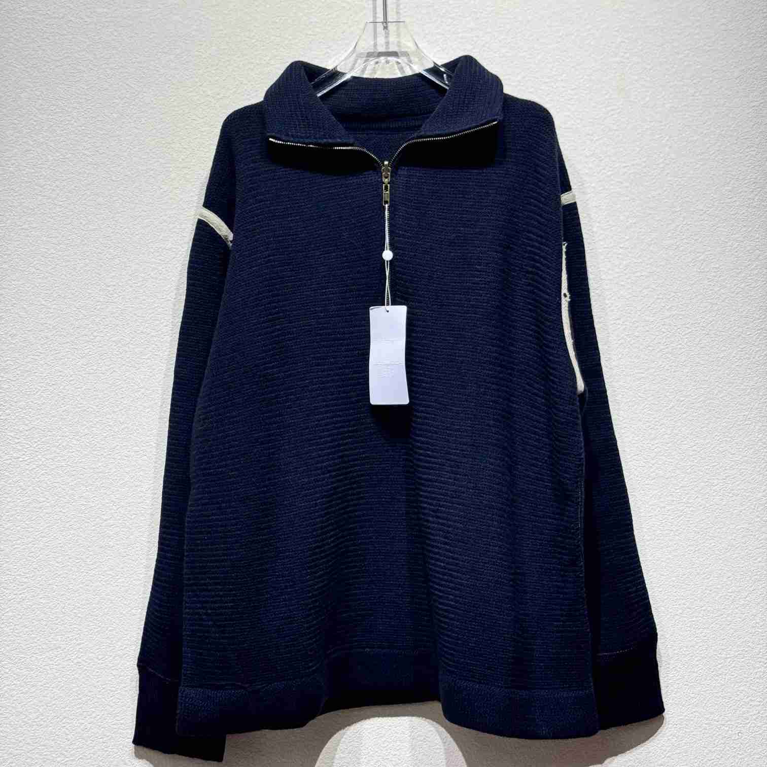 Maison Margiela – Wool Half-Zip Sweater - DesignerGu