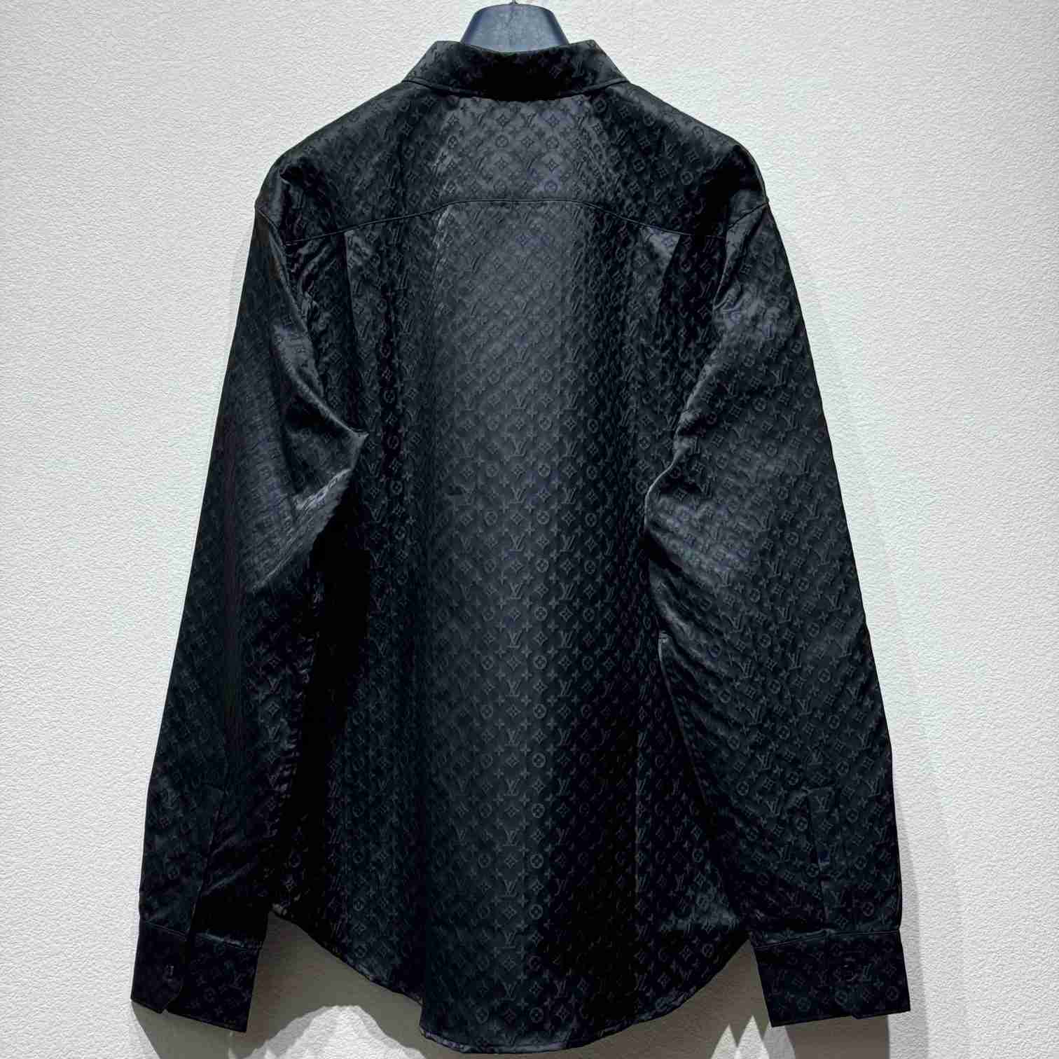 Louis Vuitton Monogram Long-Sleeved Shirt    - DesignerGu