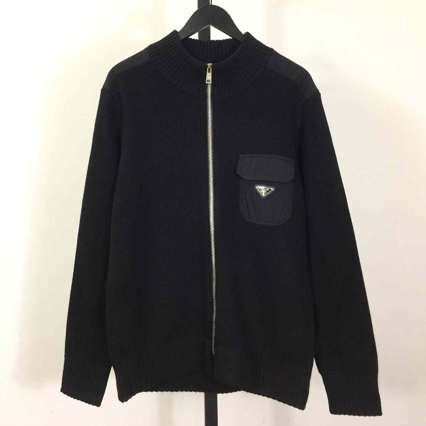 Prada Zip Up Cardigan - DesignerGu