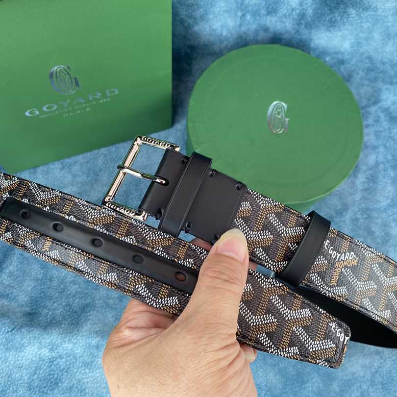 Goyard Paris Leather Mens Belt - DesignerGu