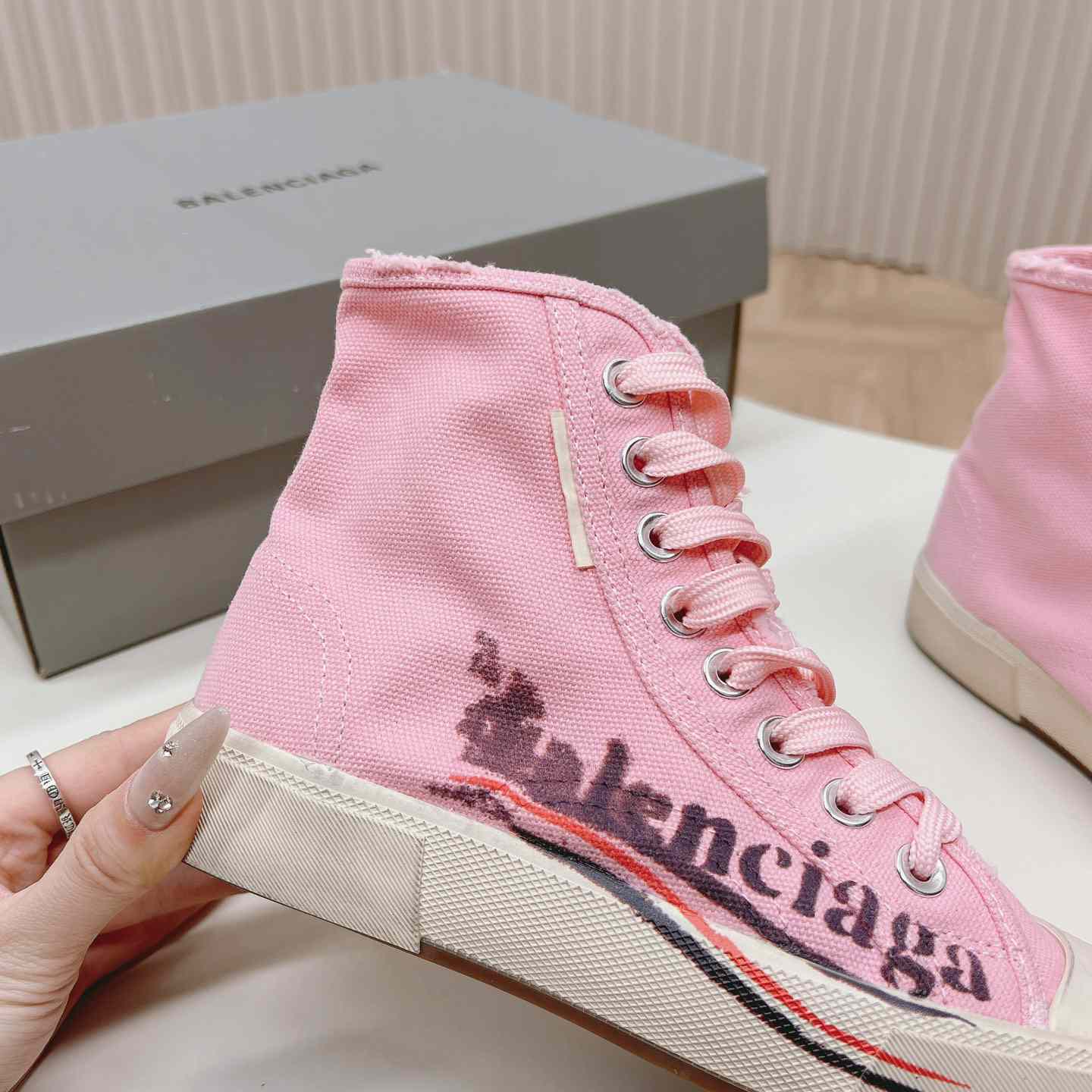 Balenciaga Paris High Top Sneakers - DesignerGu