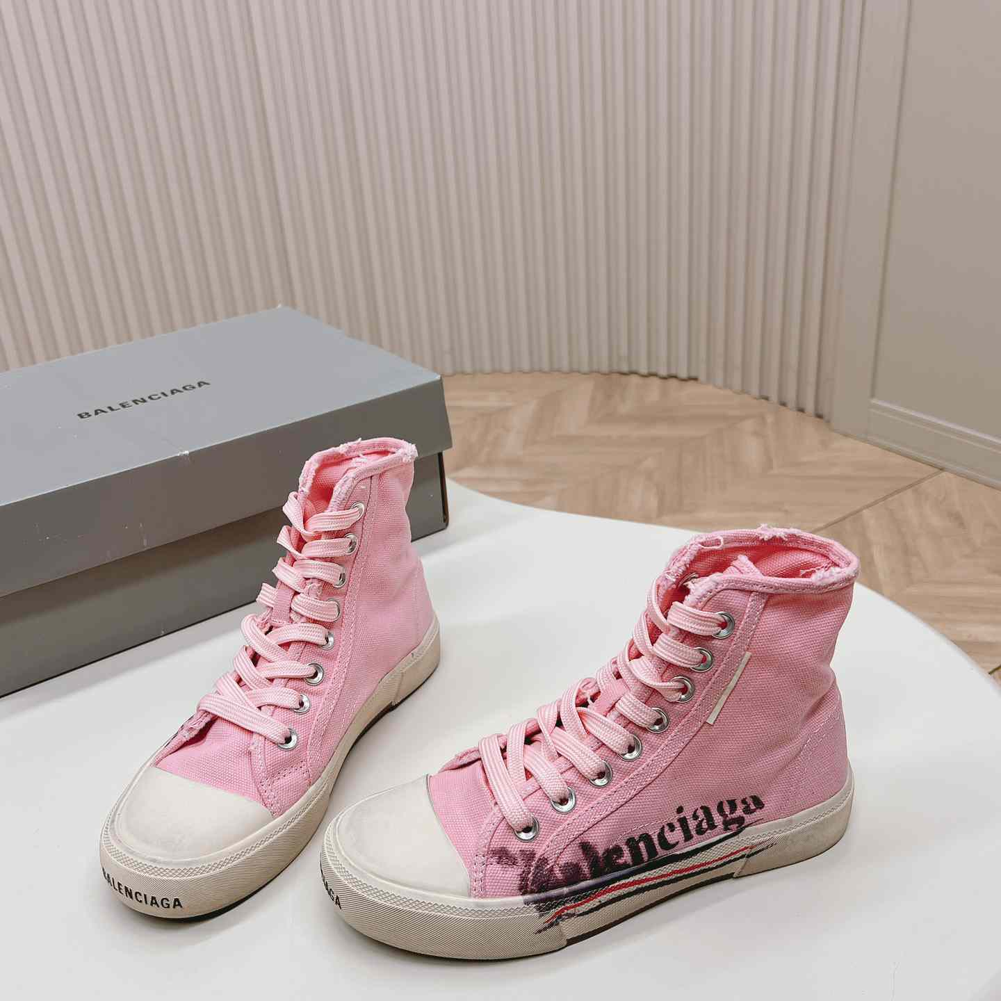 Balenciaga Paris High Top Sneakers - DesignerGu