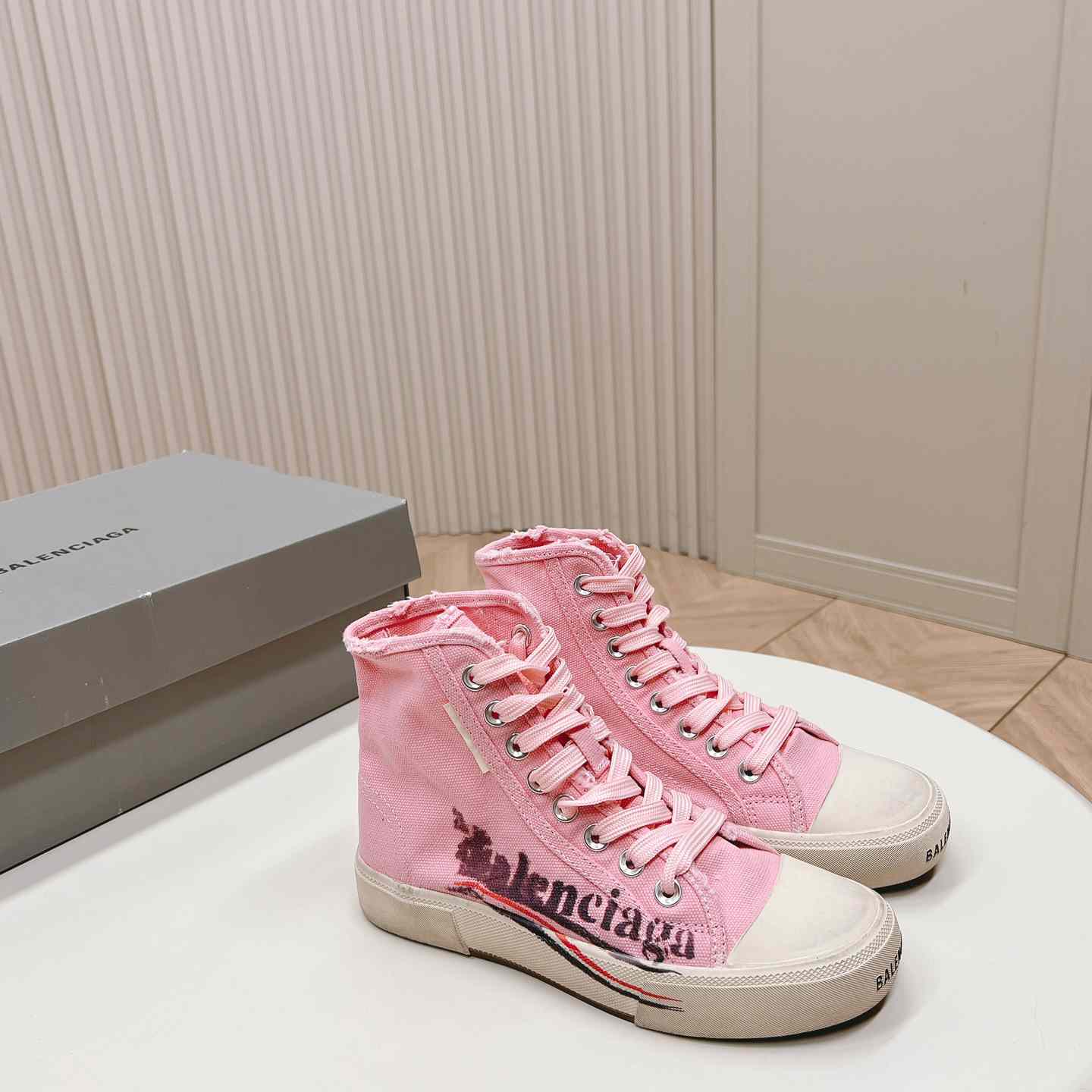 Balenciaga Paris High Top Sneakers - DesignerGu